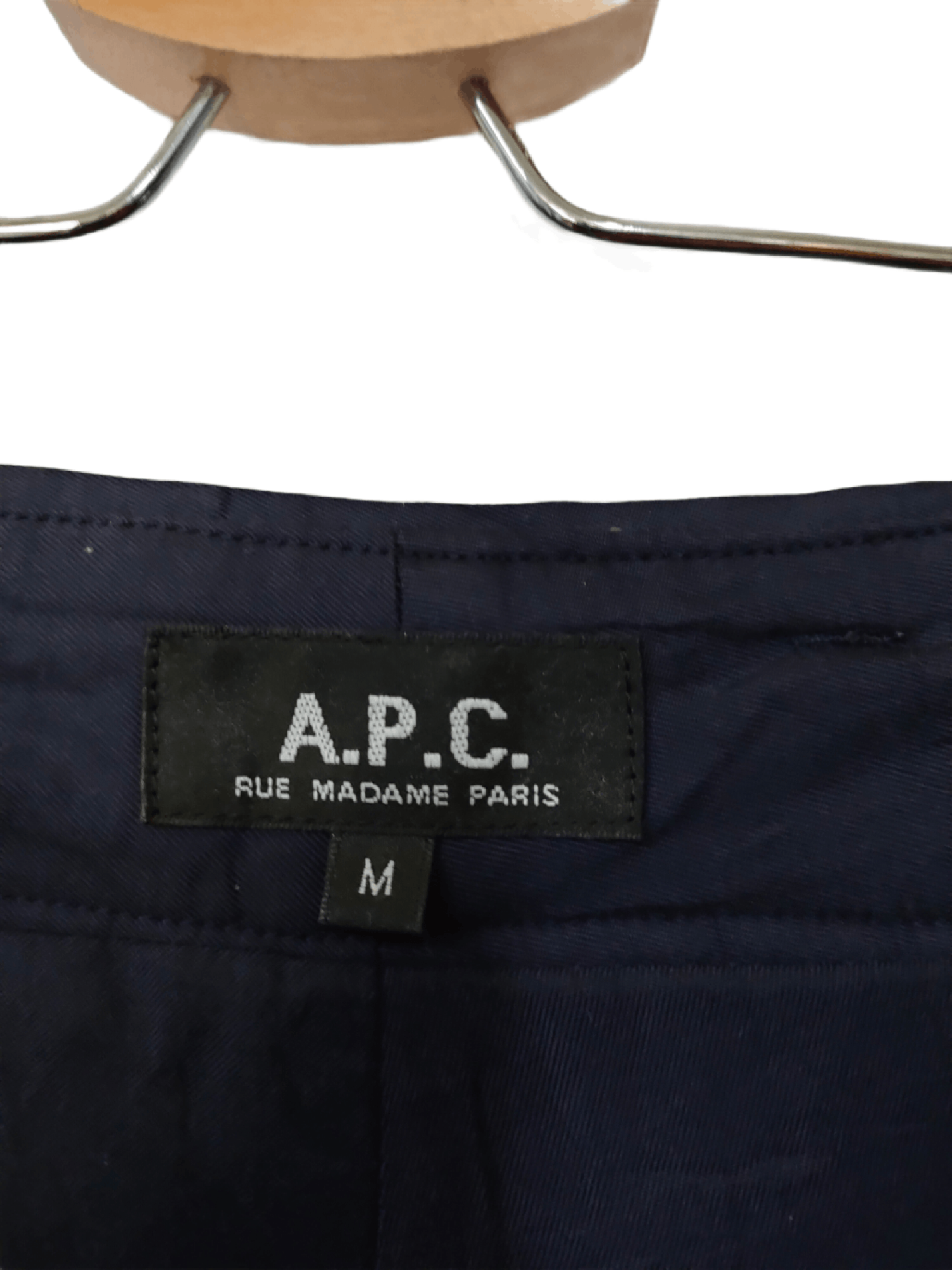 A.P.C. NEW WOOL NAVY BLUE CASUAL PANTS - 6