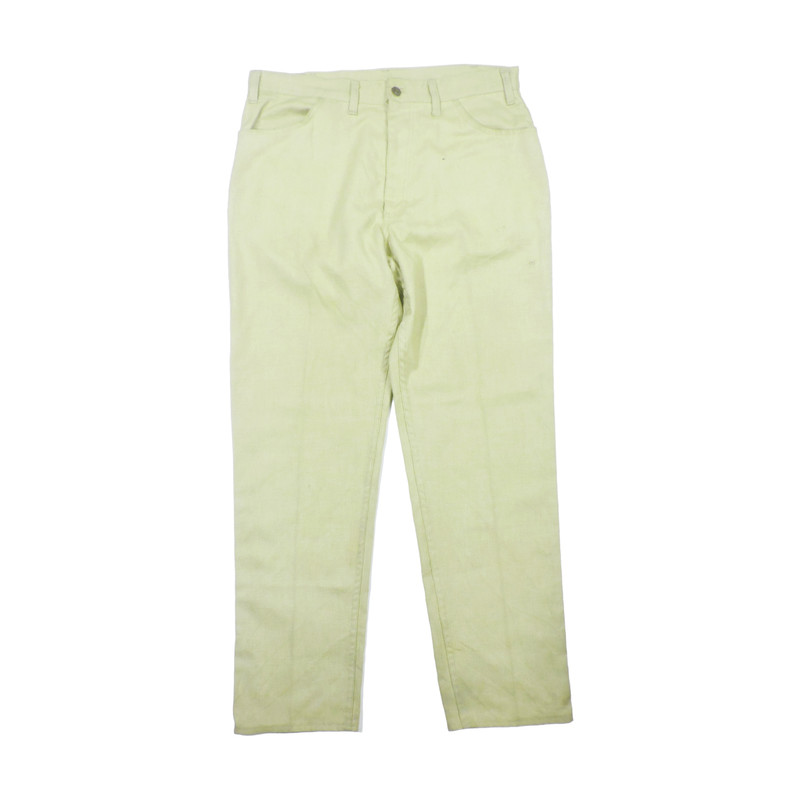 60'S LEVI'S STA-PREST KHAKI BIG E GOLD TAB LONG PANTS - 1