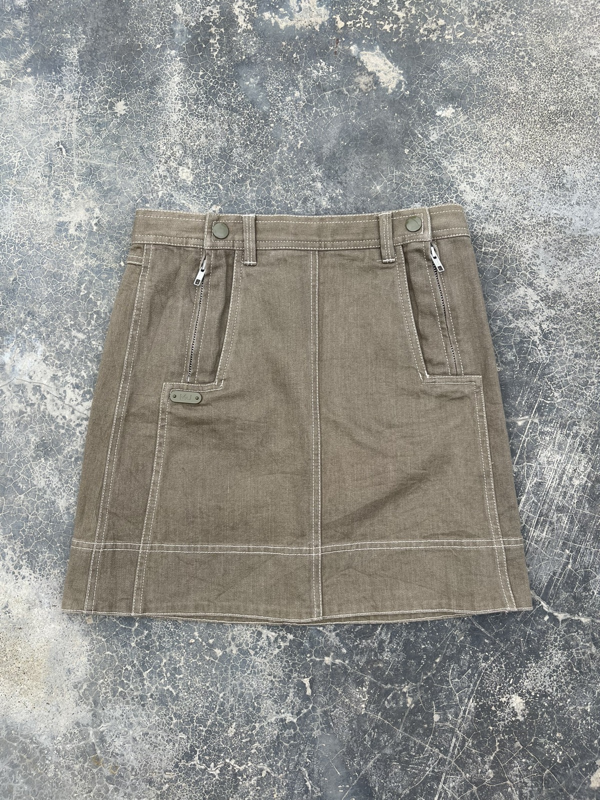 Marc Jacobs Brown Zipper mini denim skirt - 1