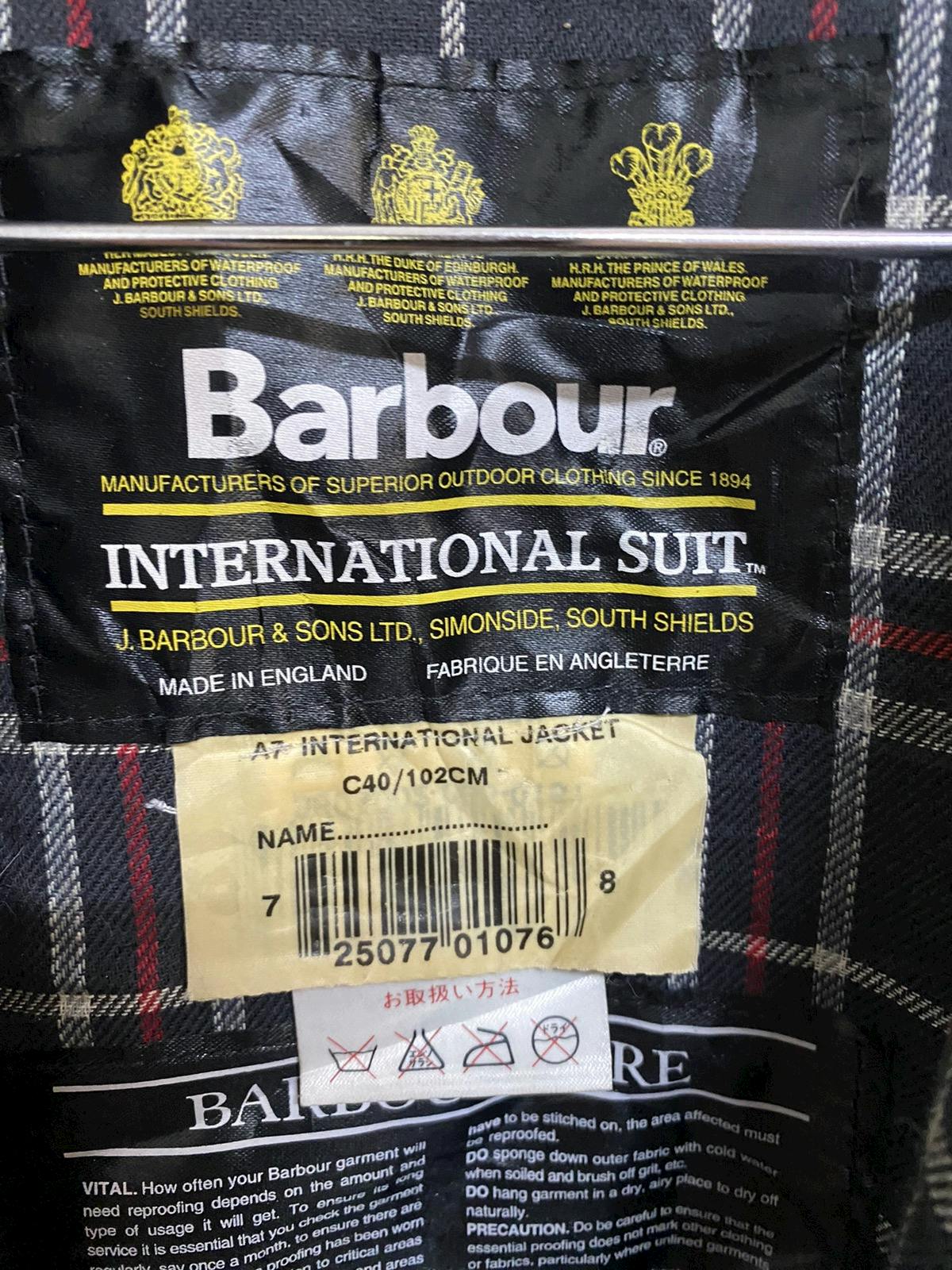 Barbour A7 International Suit Wax Jacket Made in England - 9