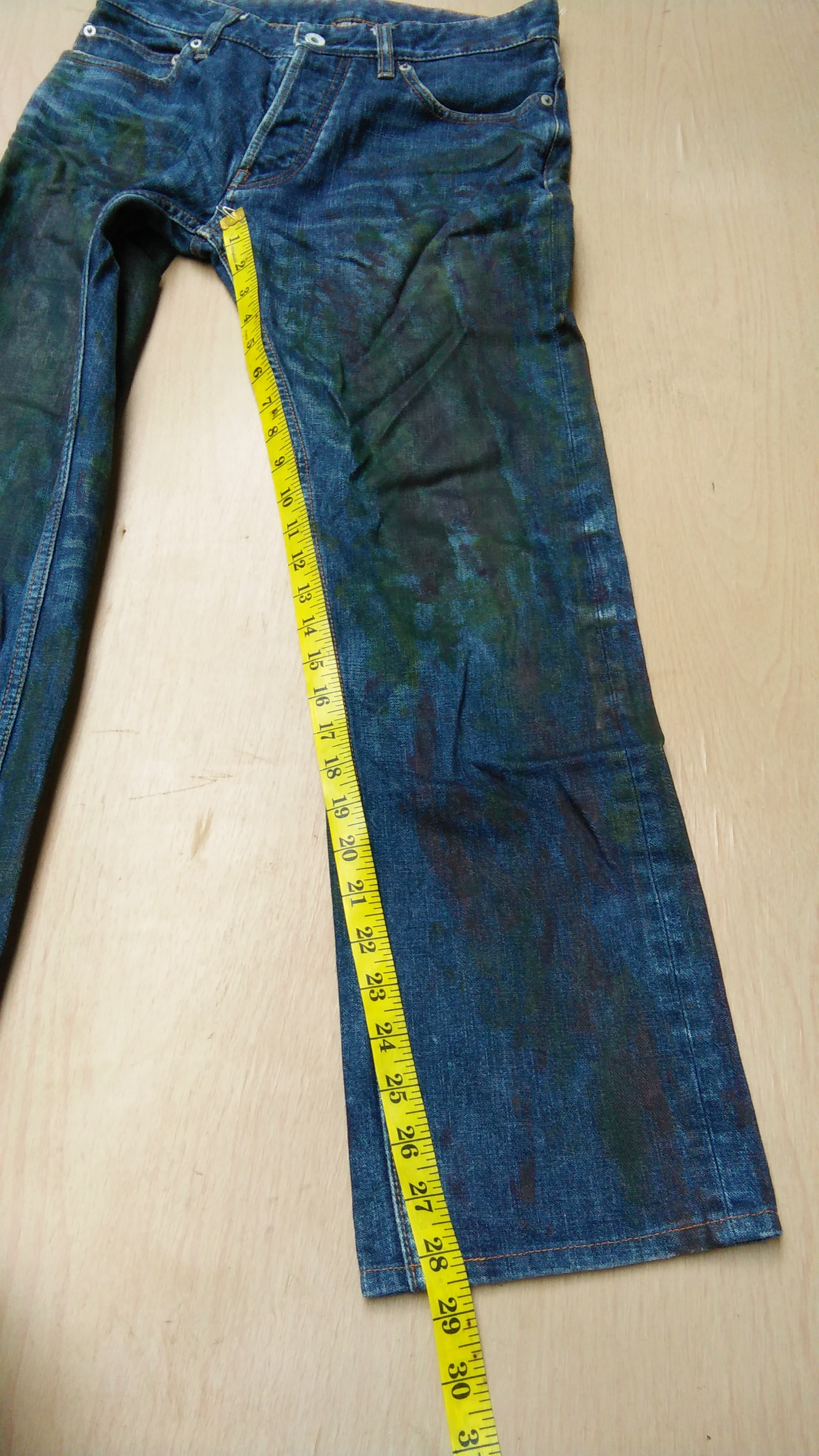 Japanese Brand - Lideal painted jeans x japanese brand