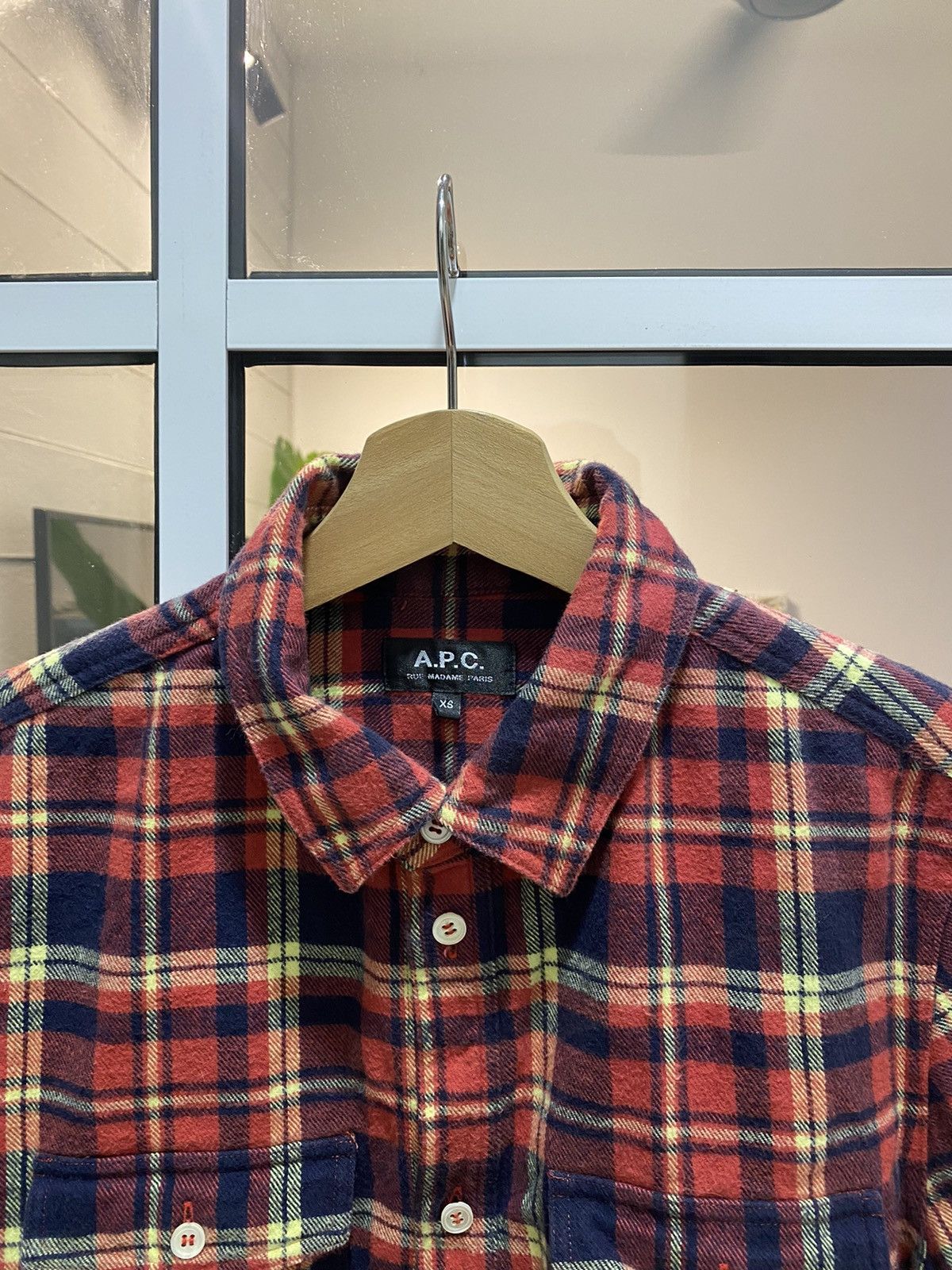 Plaid Flannel Button Up Shirt - 3