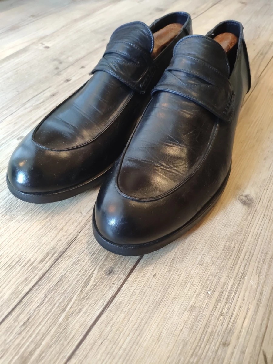Rocco P. - Black calfskin loafers.Like Gucci or Berluti - 5