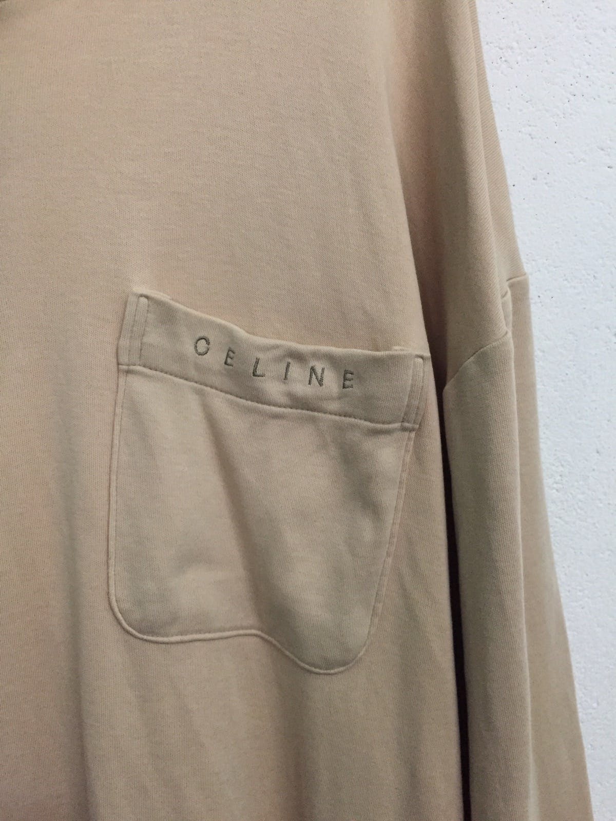 Faded CELINE Button Sweatshirt/Long Sleeve Shirt - 6