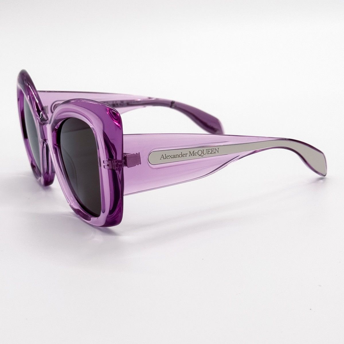 NEW ALEXANDER MCQUEEN AM0402S 004 PURPLE WOMEN SUNGLASSES - 5