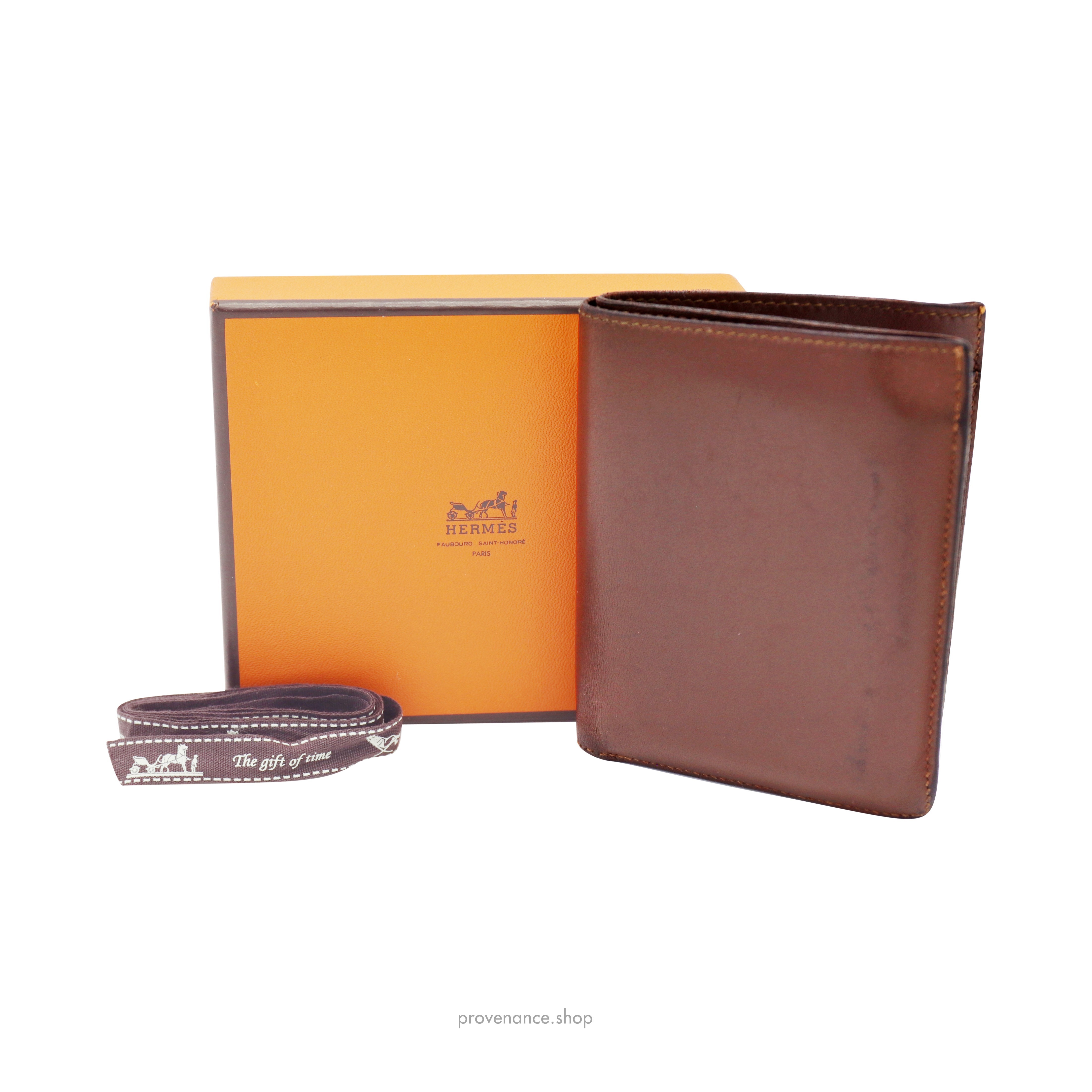 Hermès 6CC Bifold Wallet - Miel Box Calfskin - 1