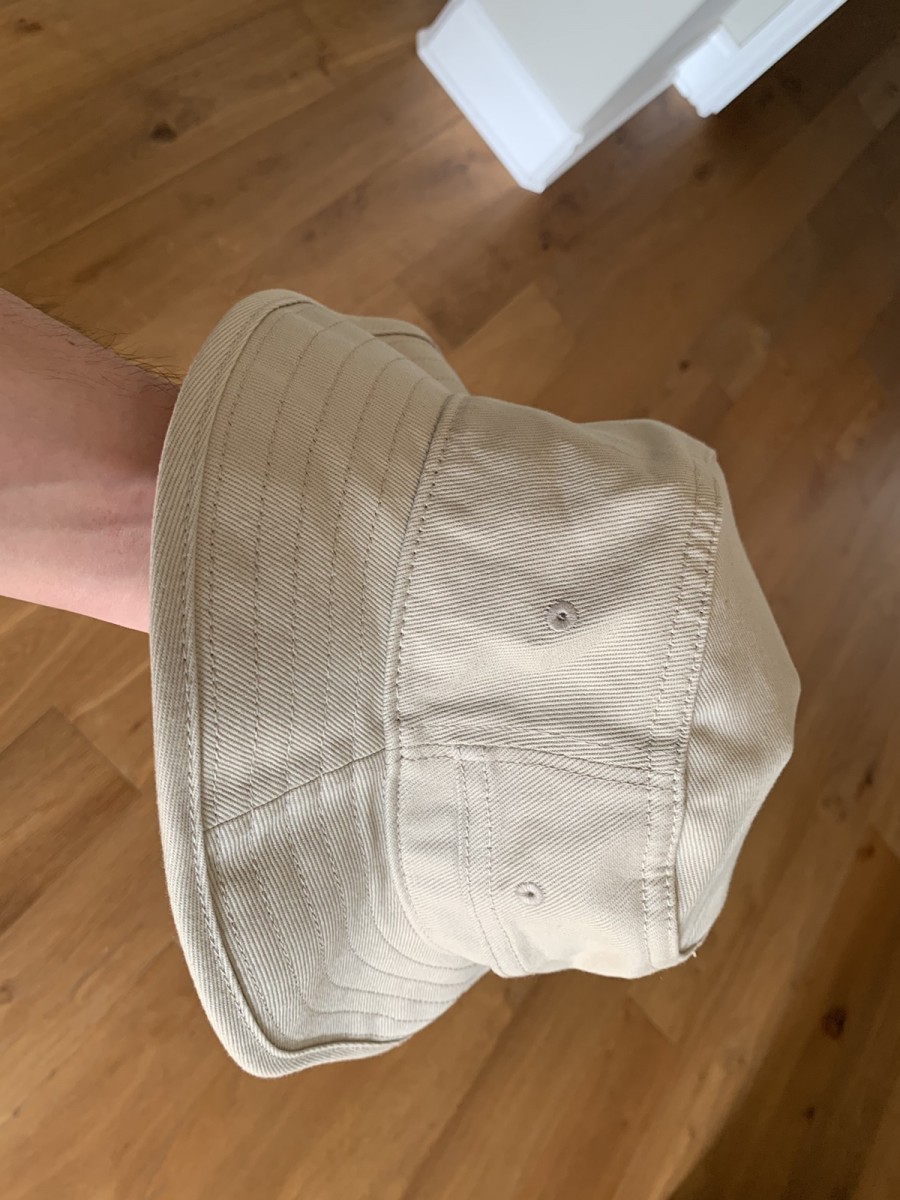 Beige cotton bucket hat TNFPL large - 2