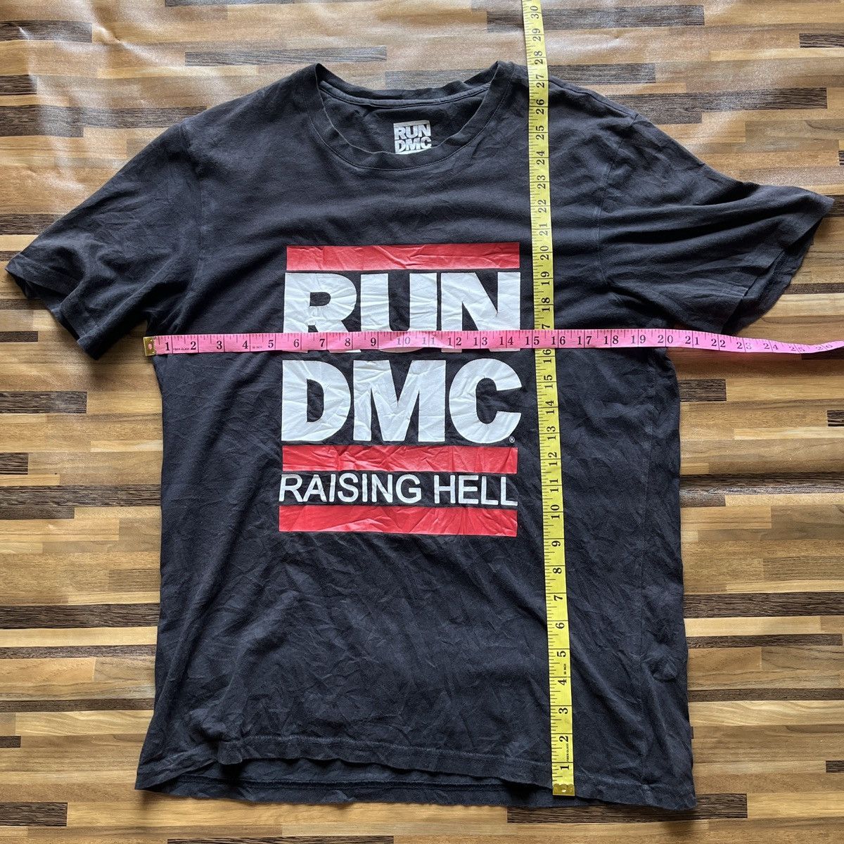 RUN DMC Raising Hell Rap Tees Black Copyright 2015 - 4