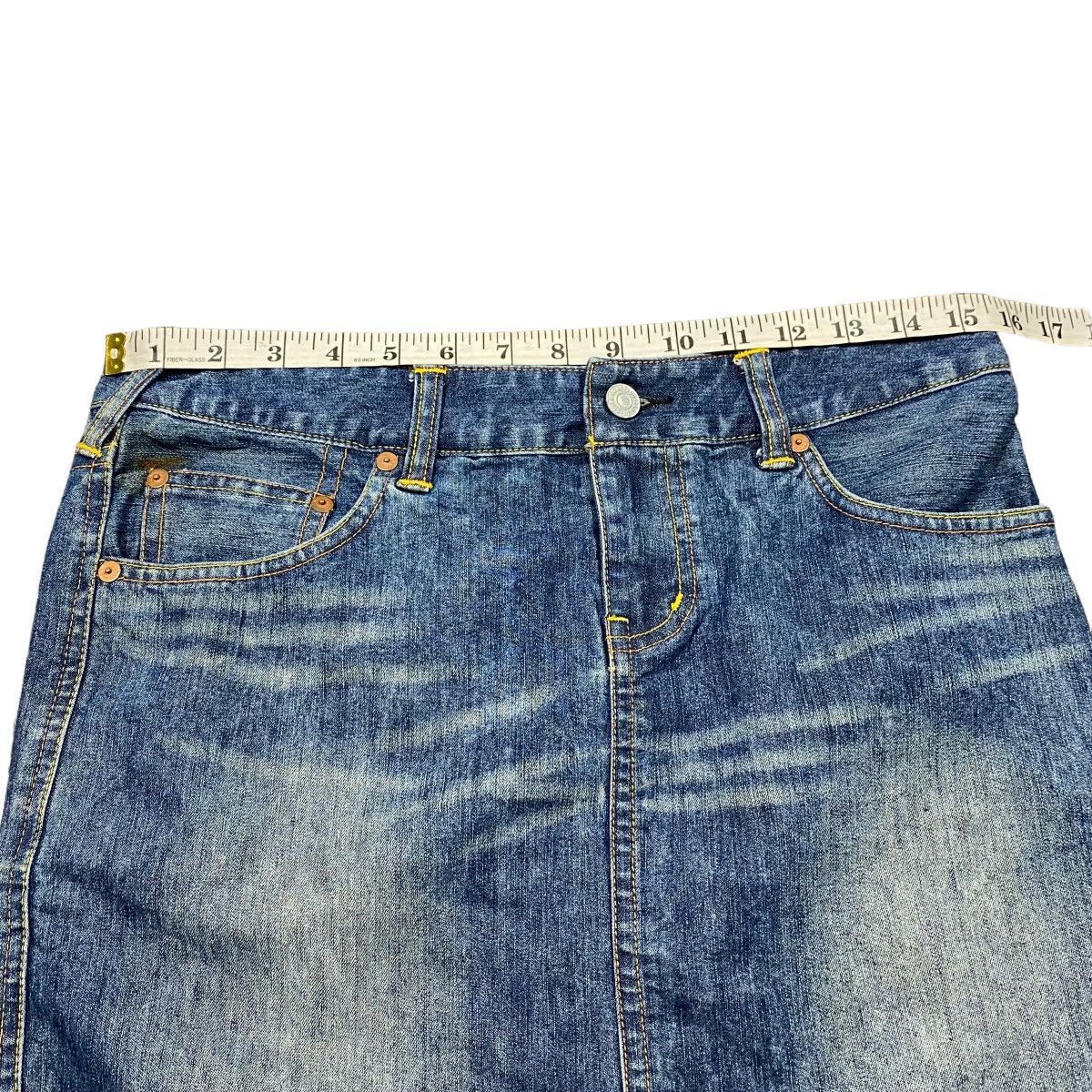 Vintage Evisu Donna Mini Skirt Denim Jeans - 9