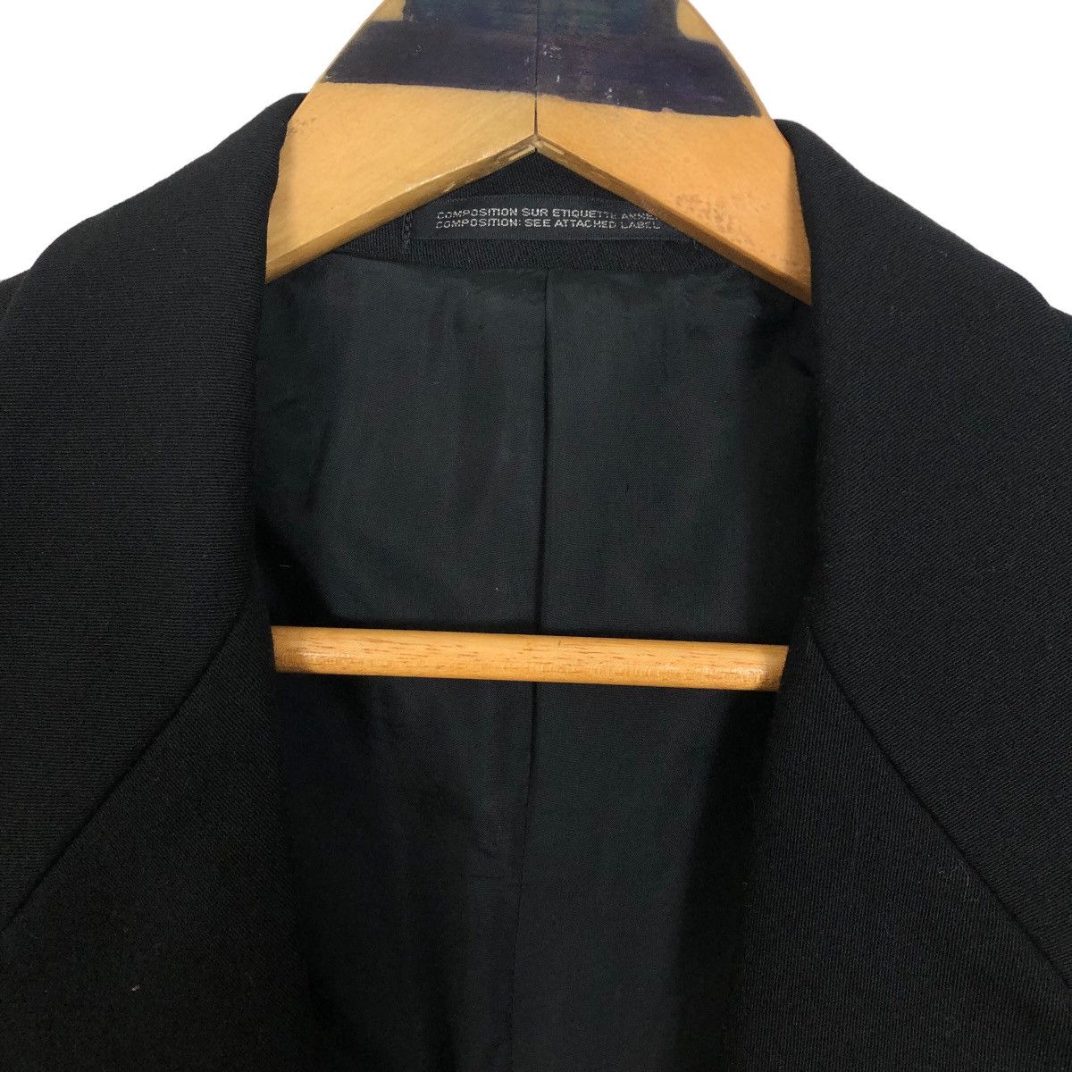 Vintage 90s Yohji Yamamoto Femme 1997AW Cutaway Overcoat - 11