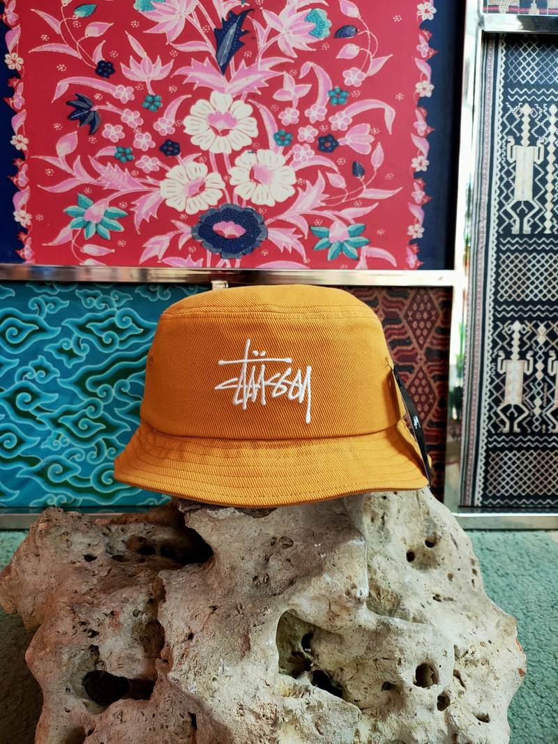 Vintage - Stussy Big Logo BUCKET HAT - 1