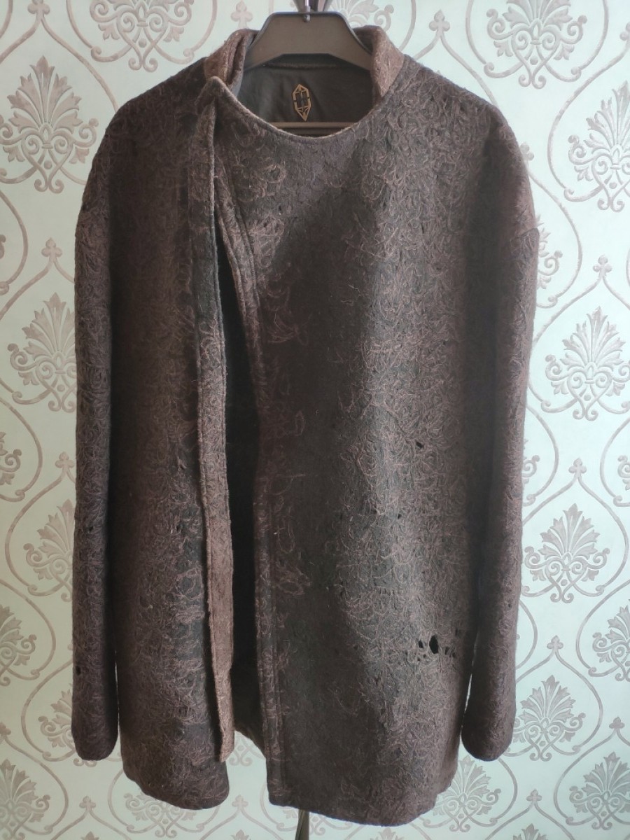 Karbon - Destroyed wool coat.Runs like Julius or RIck Owens coats - 4