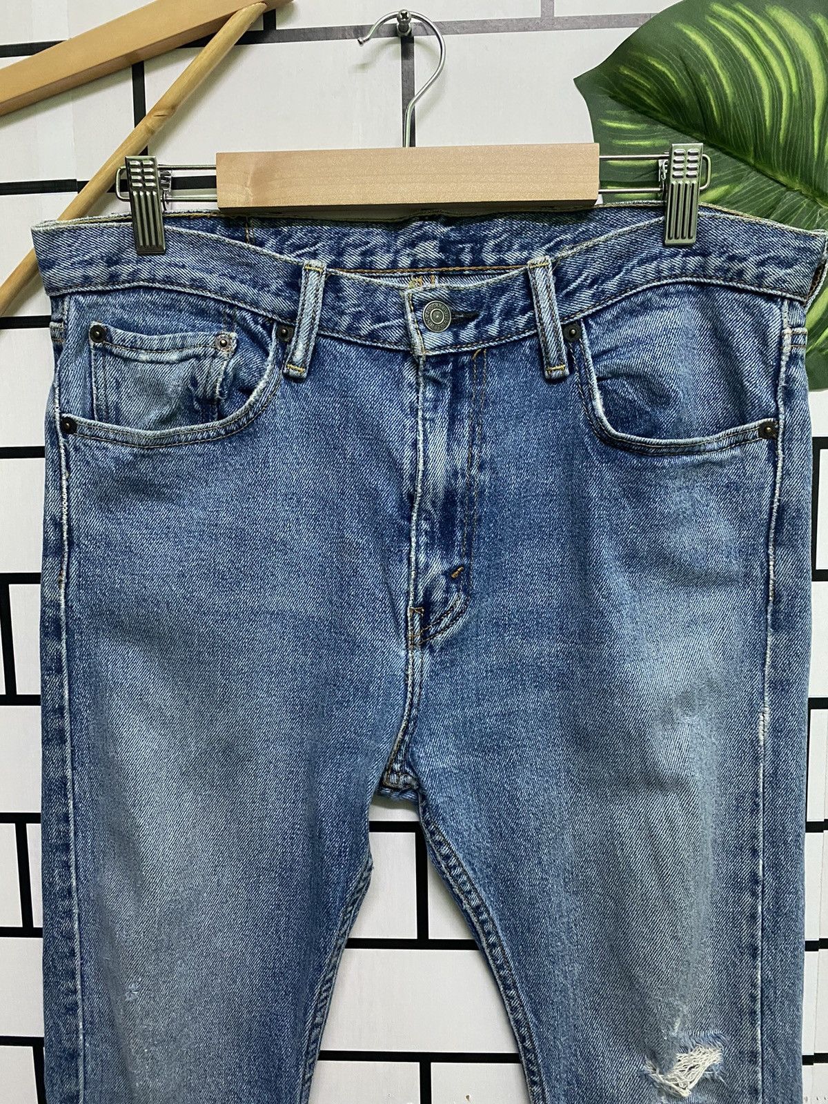 Vintage LEVIS 510 Distressed Super Skinny Jeans -L46 - 3