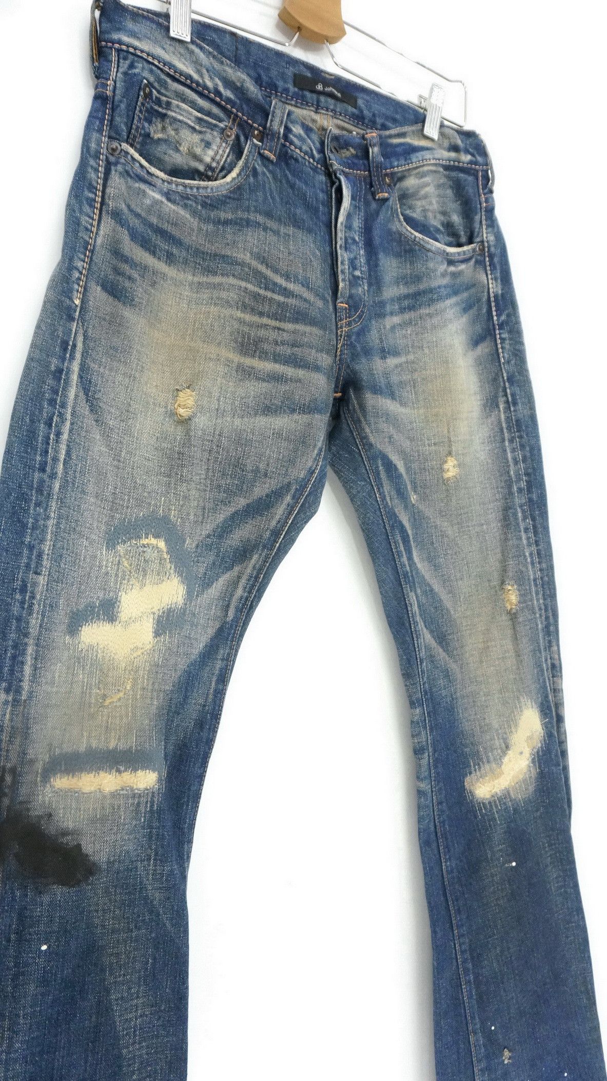 🔴JOHN BULL🔴 Mudwash Distressed Selvedge Vintage Jeans - 2