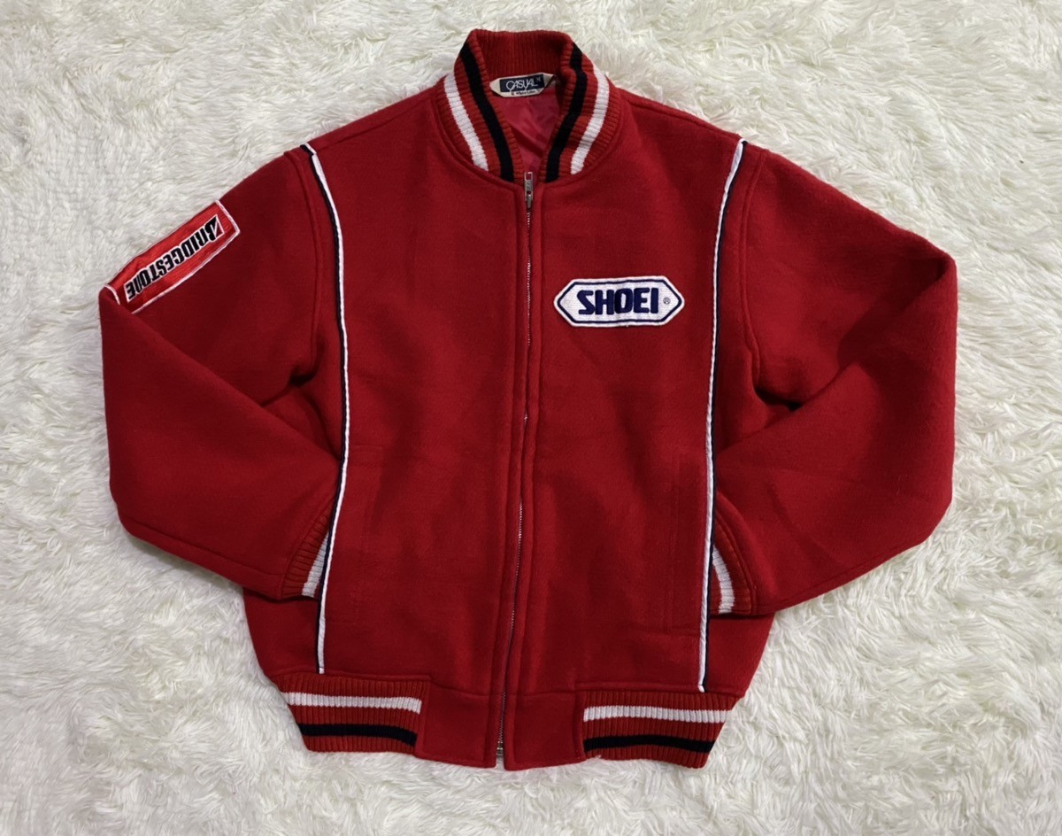 Japanese Brand - Casual White Line Custom Patches Wool Blend Jacket - 10
