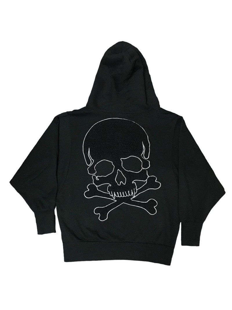 CORNFLAKE BRAND JAPAN SKULLS N BONES EMBROIDERY DESIGN - 1