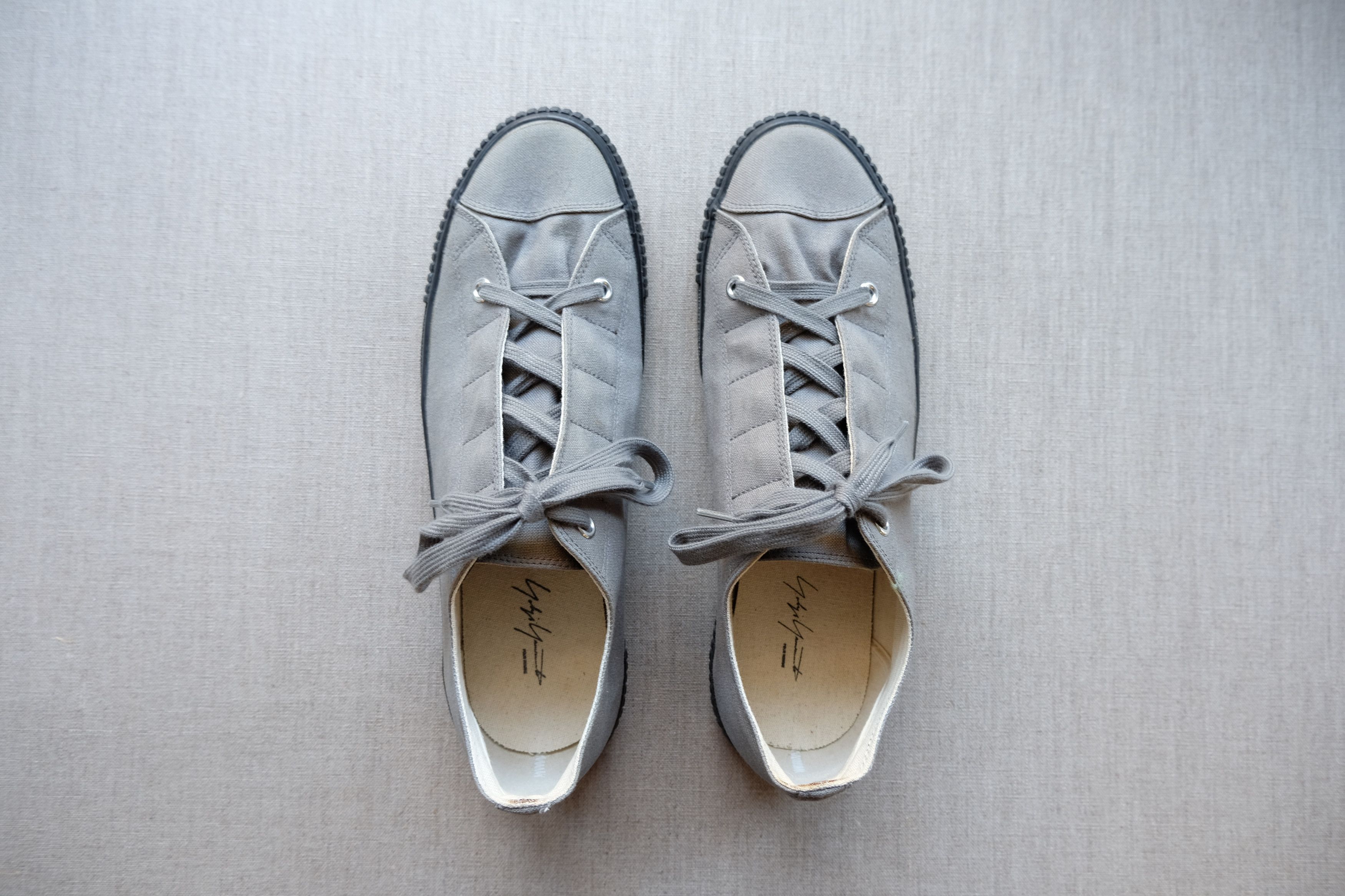 SS16-Runway Canvas Shoes with Hidden Eyelets - 1