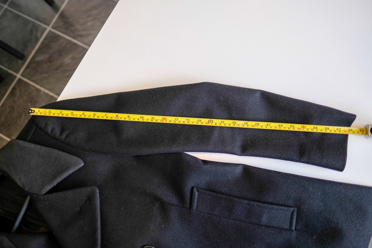 Wool Military Coat (Size M) - 5