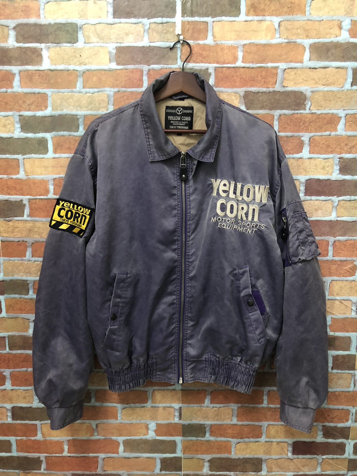 Vintage - Vintage yellow corn highway magician bomber jacket