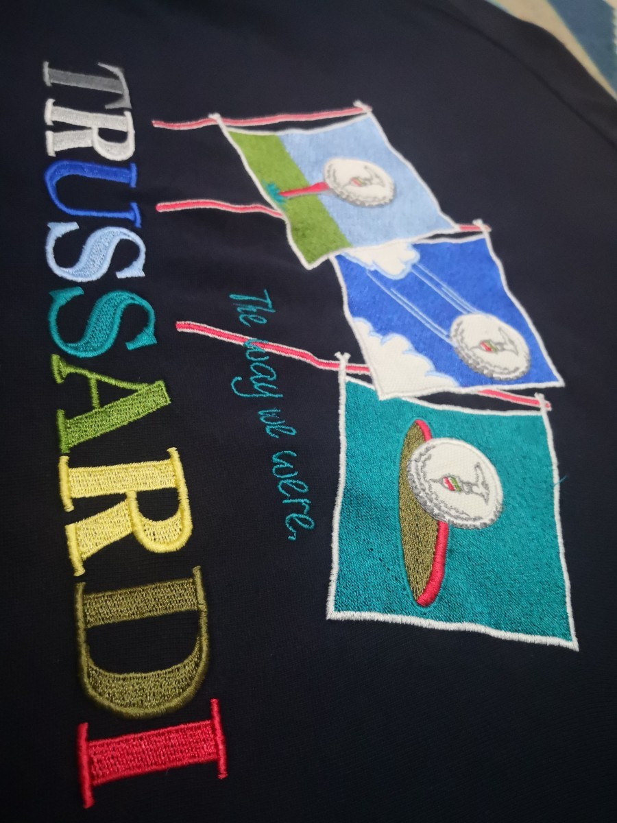 Trussardi - Multicolor Embroidered Big Logo Jumper - 4