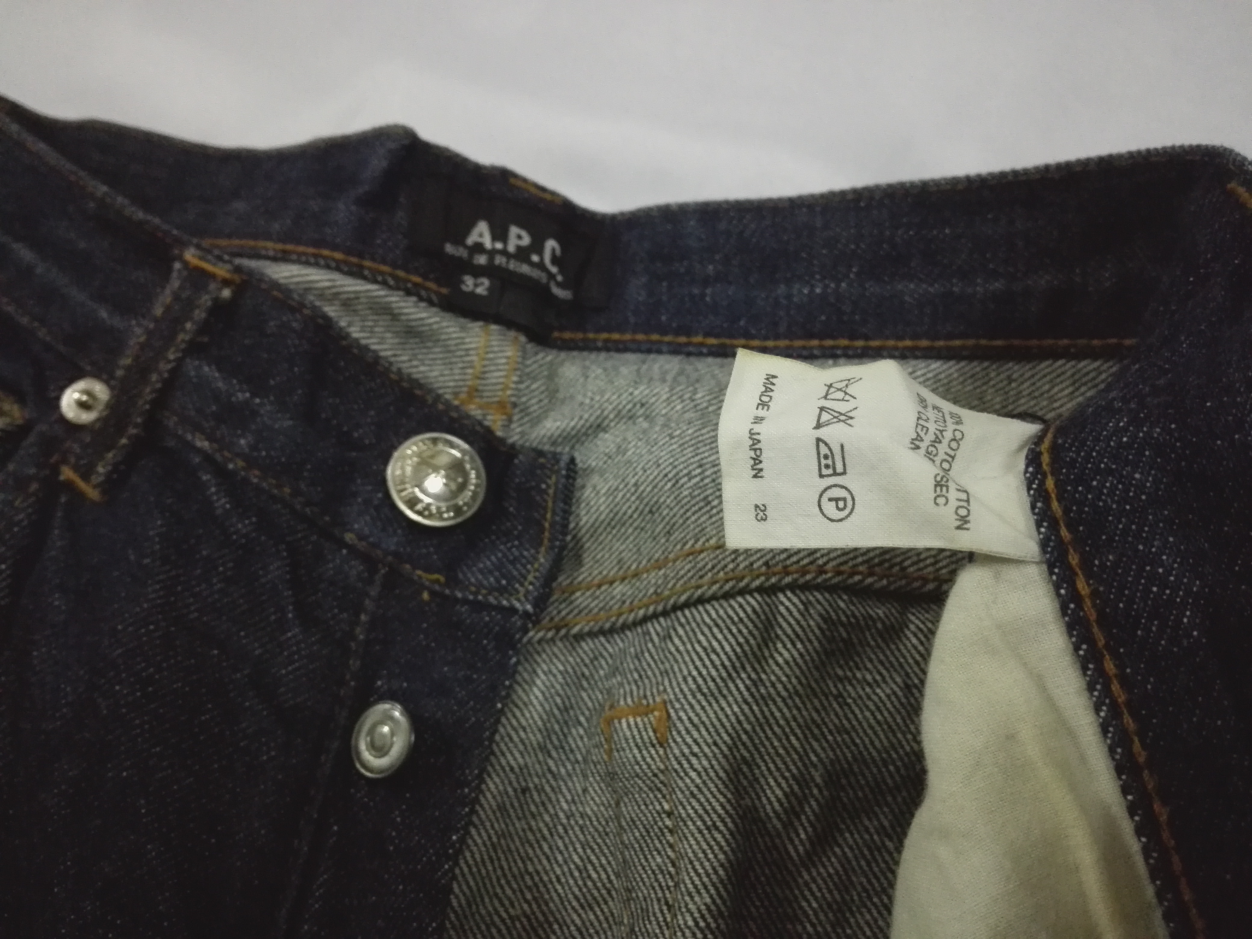 A.P.C. APC Mens Selvedge Denim Dark Blue Jeans - 4