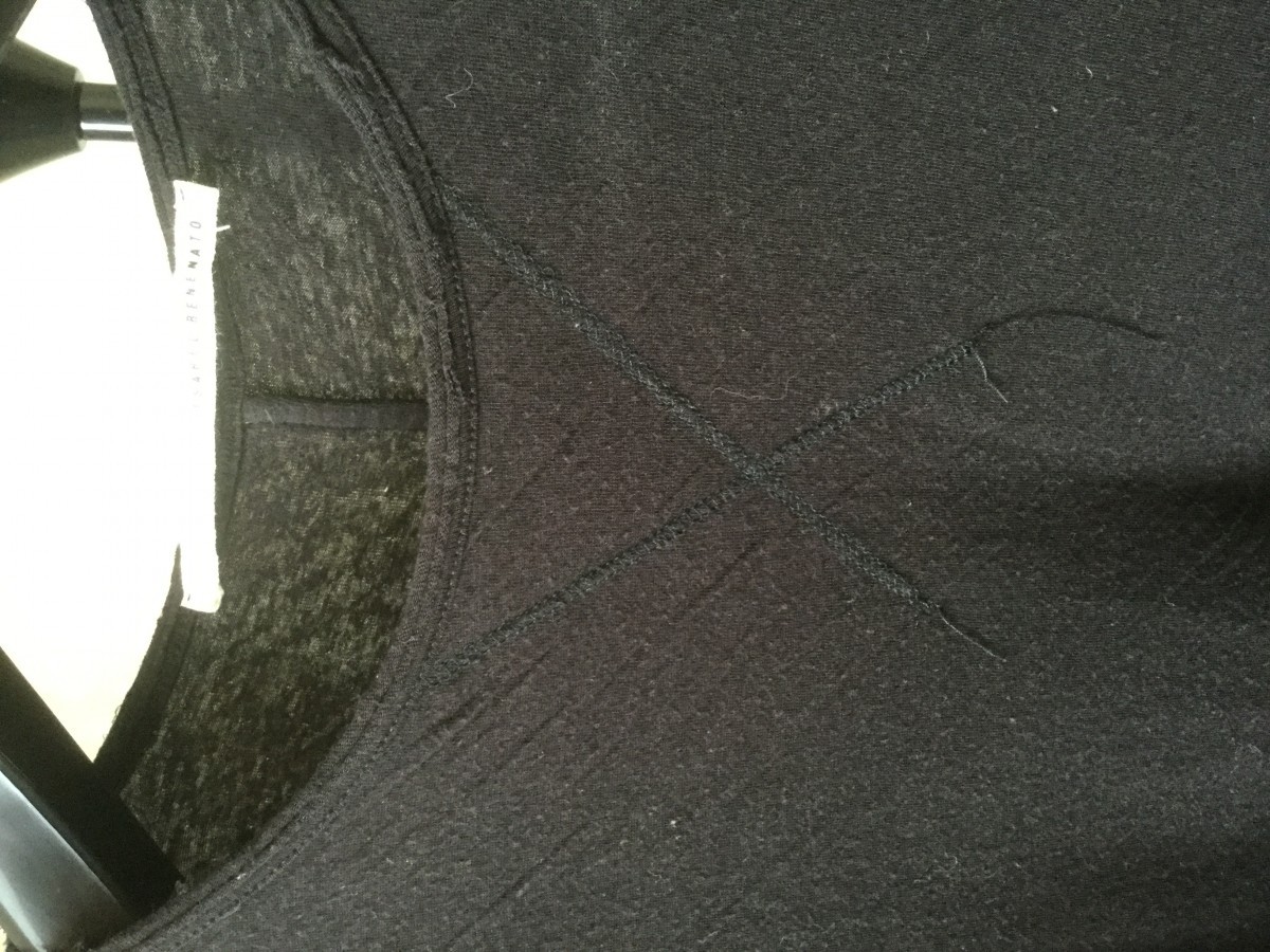 Isabel Benenato - Double layer crumpled sweatshirt.Like Rick Owens or Devoa - 5