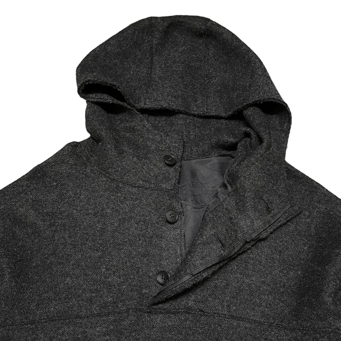 Tete Homme Issey Miyake Wool Hooded Jacket Pullover - 5