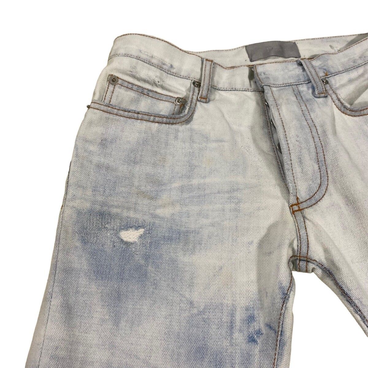 Dior Homme SS06 Dirty Snow Denim Jeans - 7