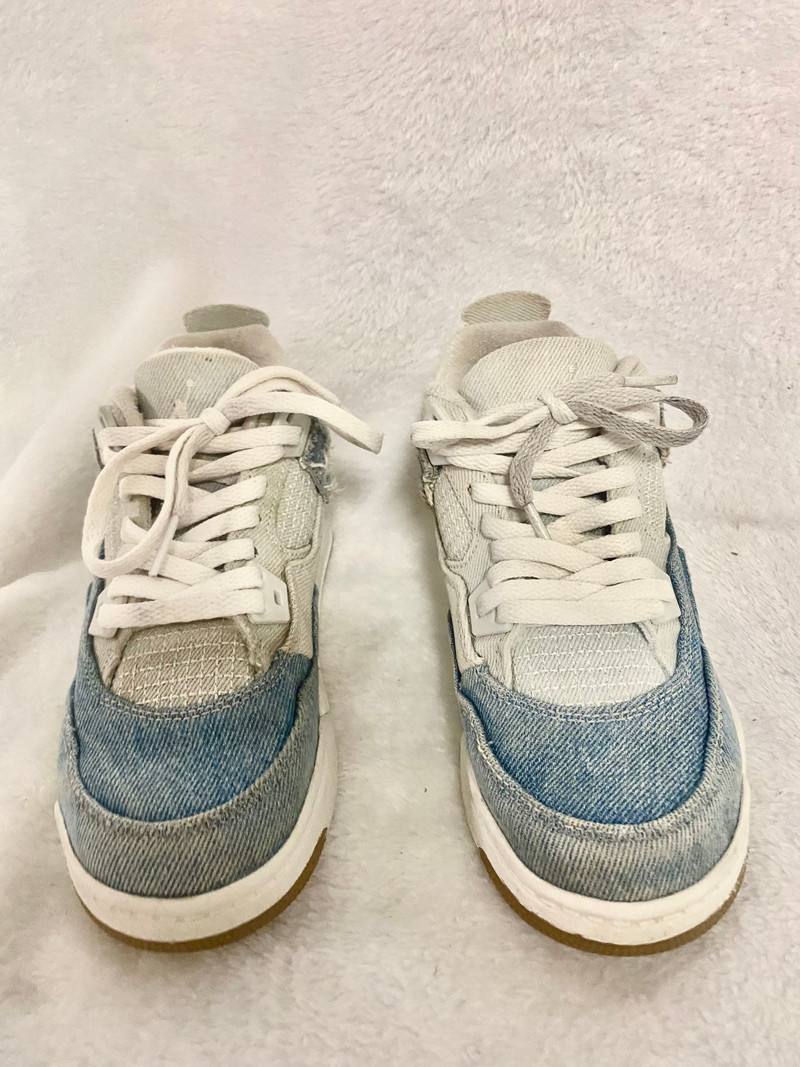 Jordan 4 Worn Denim Toddler Size 13C (4-8 Years Old) - 1