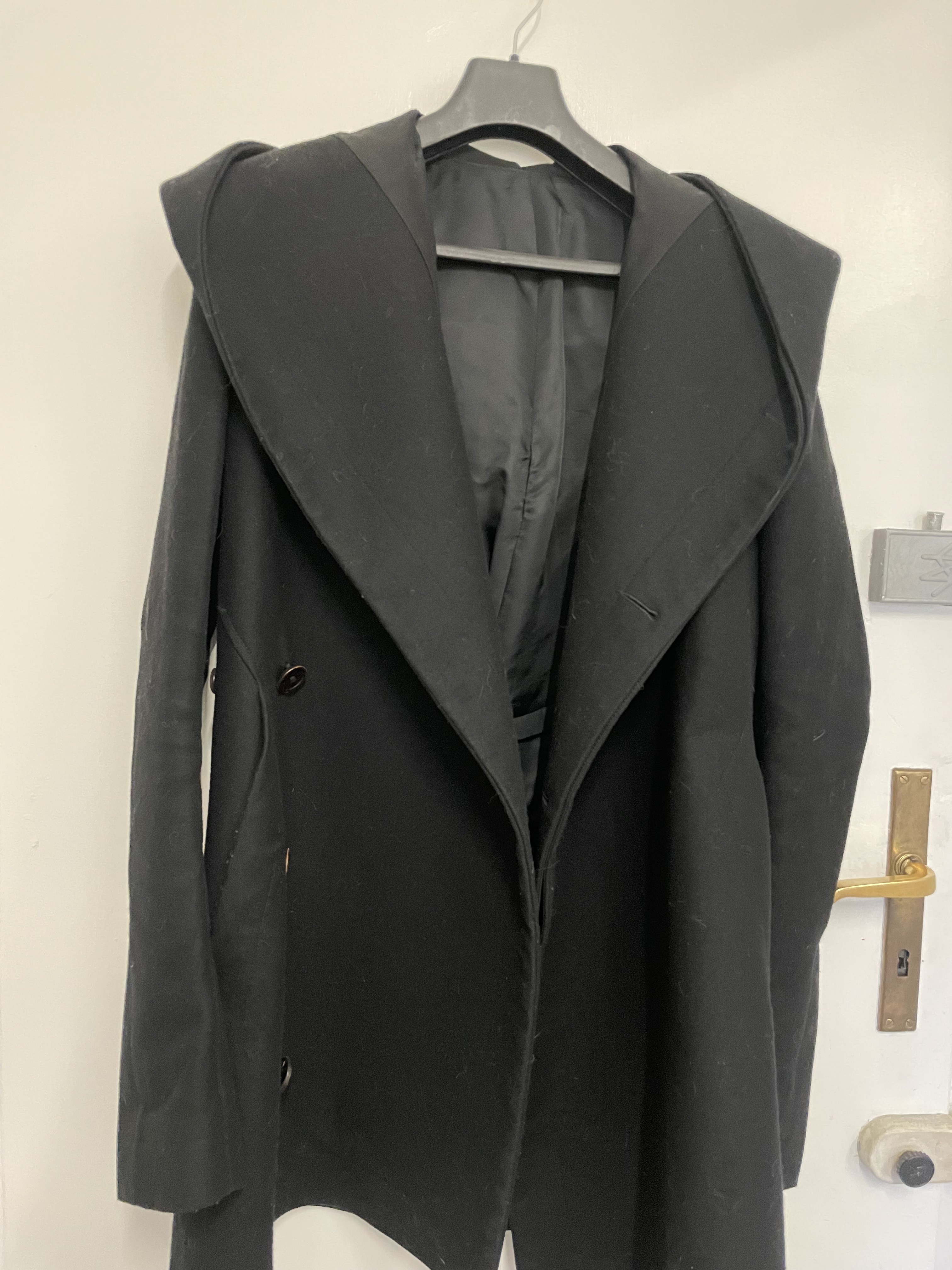 AW11 "Limo" New Wool Hooded Coat - 1