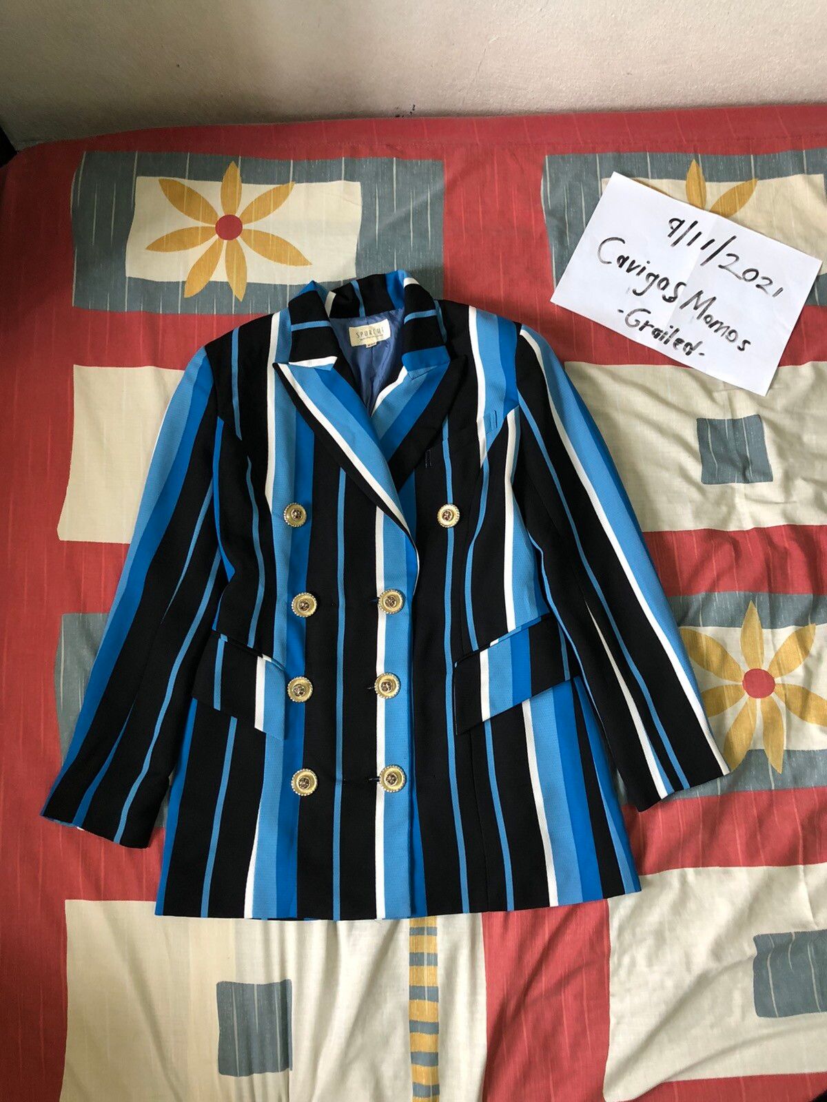 Vintage - 🔥SPORCHE MULTICOLOUR DESIGNER BLAZER COAT JACKET - 7