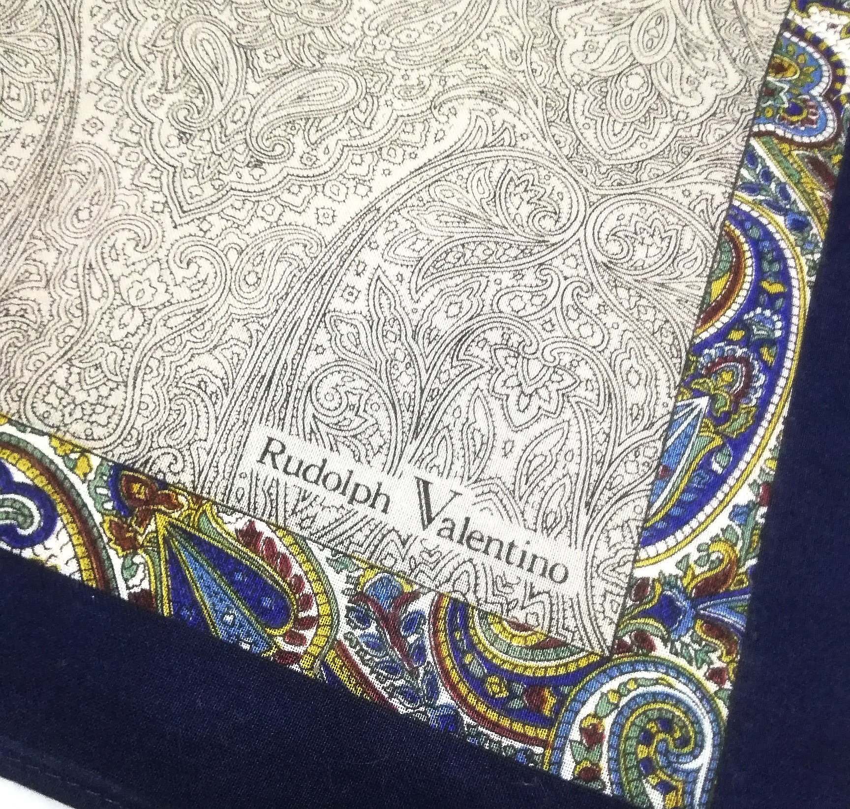 Rudolph Valentino bandana handkerchief Paisley Design - 3