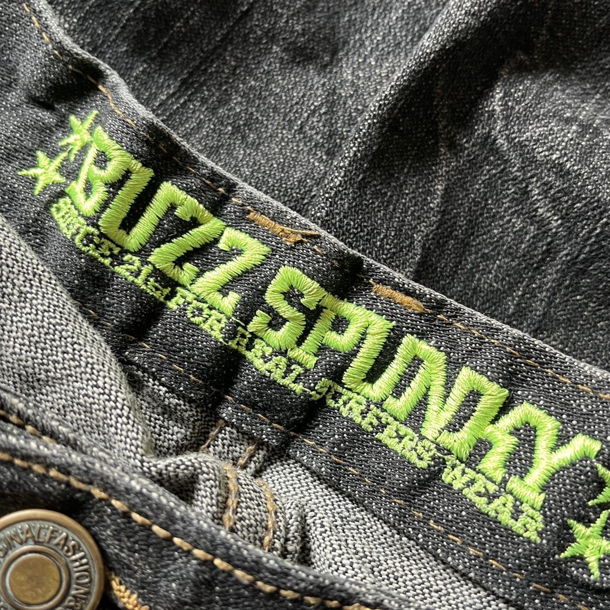 Buzz Rickson's - Rare Distressed Undercover Double Waist Buzz Spunky Jeans - 18