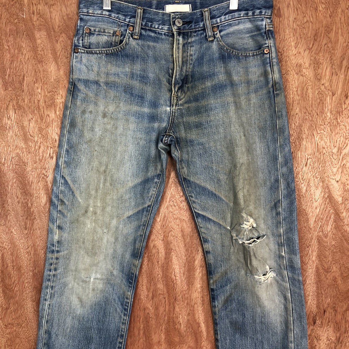 Uniqlo - UJ Uniqlo Distressed Denim Pants - 5