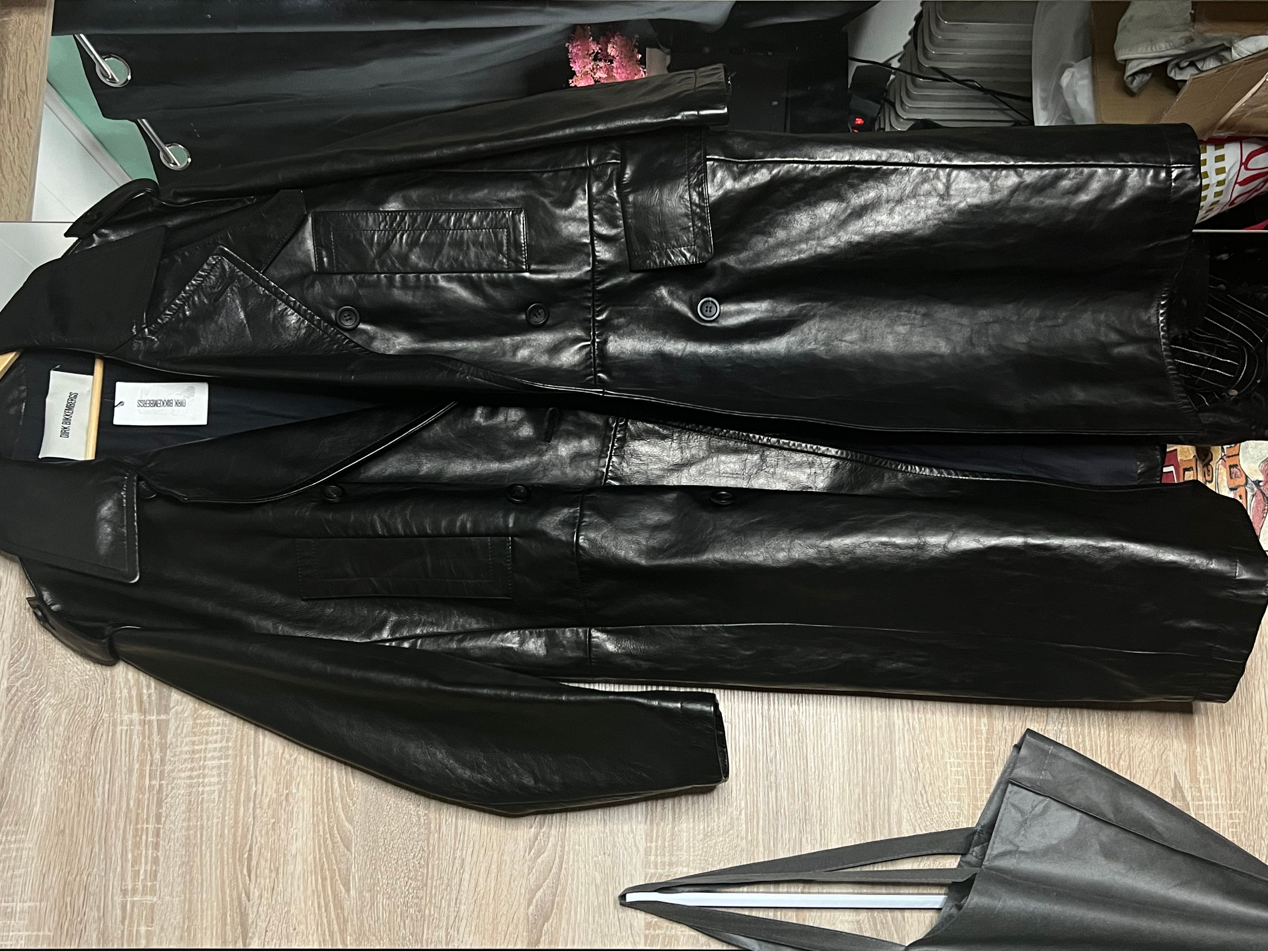 Dirk Bikkembergs leather Coat - 4