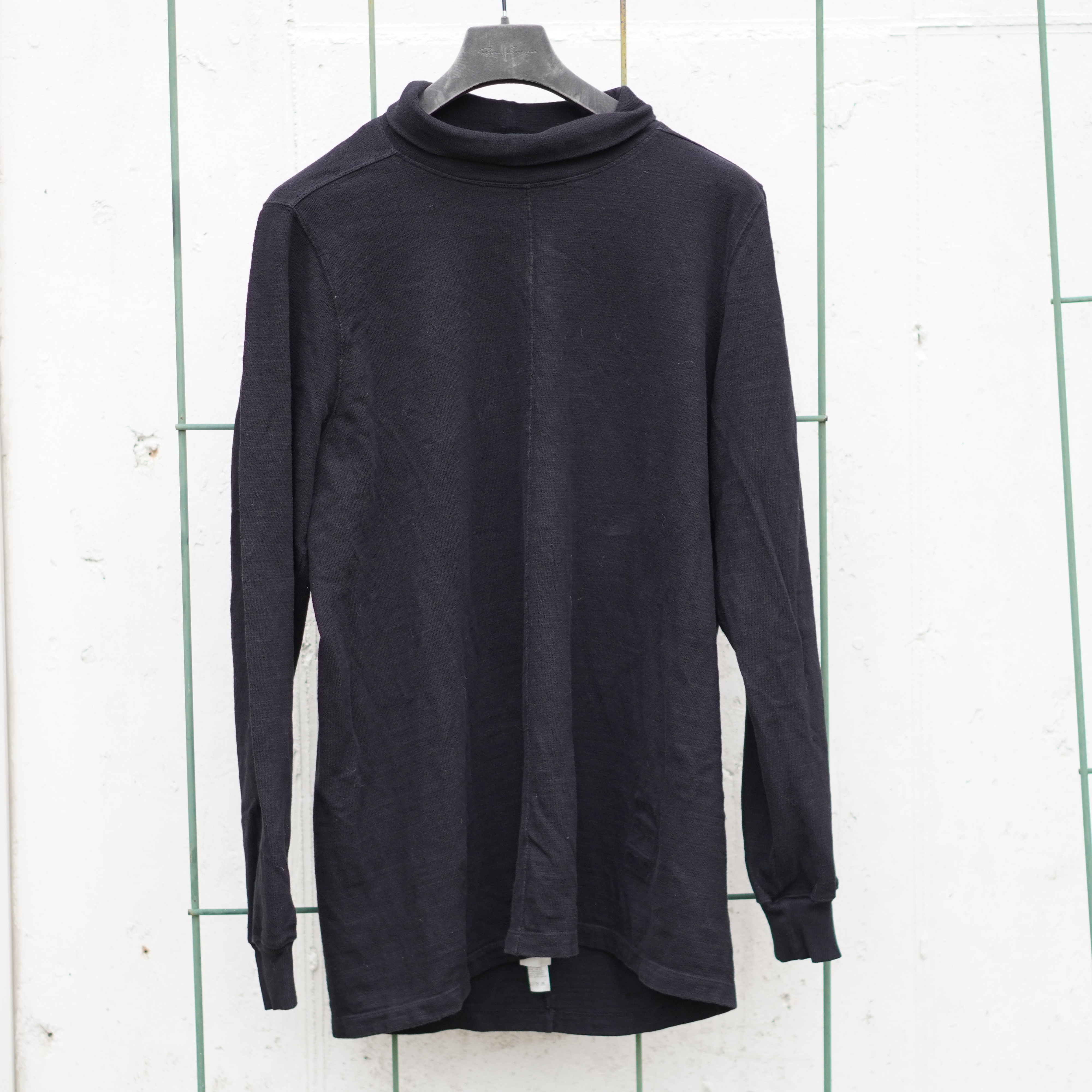 Rick Black Turtleneck Sweater Size Medium FW17 Glitter - 1