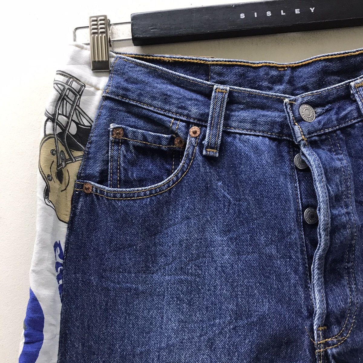 SAMPLE Vintage Levis 501 Needles Rebuild Jeans - 5