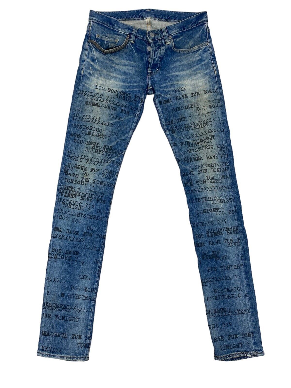 Hysteric Glamour "Do You Wanna Have Fun Tonight” Denim Jeans - 1