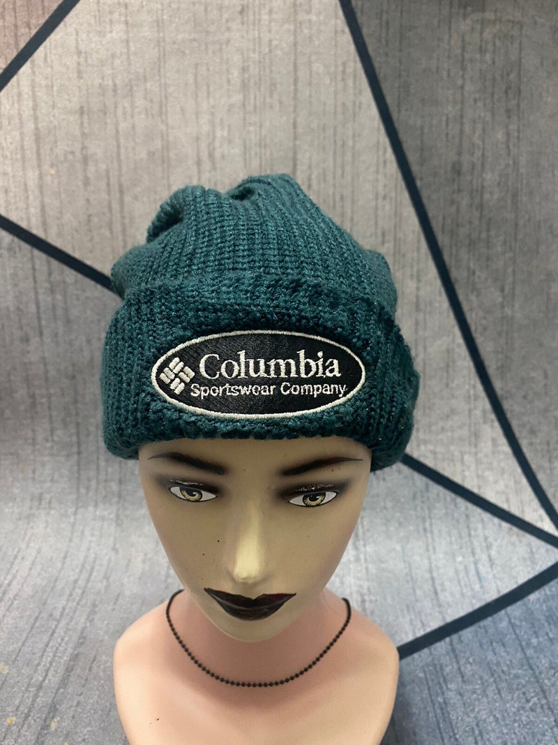 Columbia Embroidered Logo Beanie Hat - 1