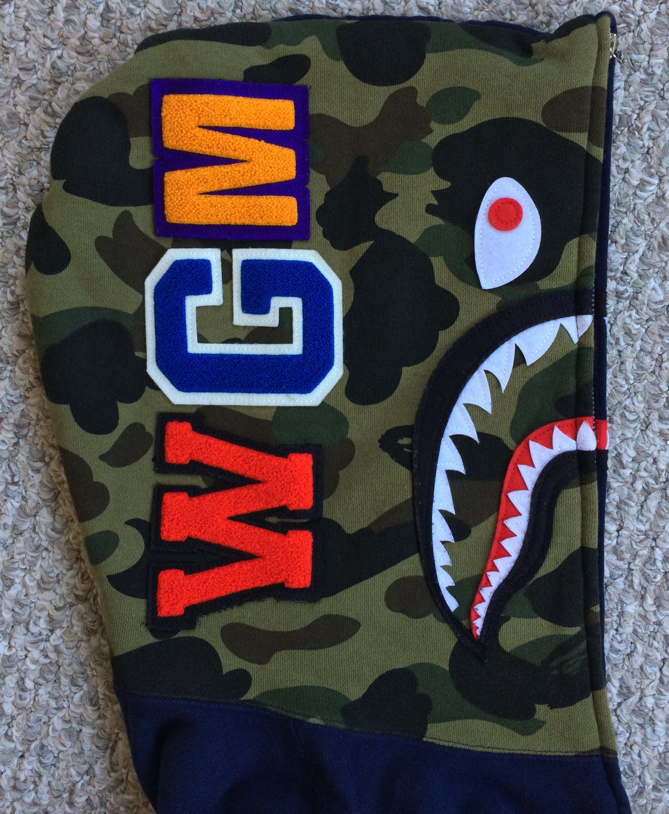 OG Bape Camo Shark Hoodie - 3