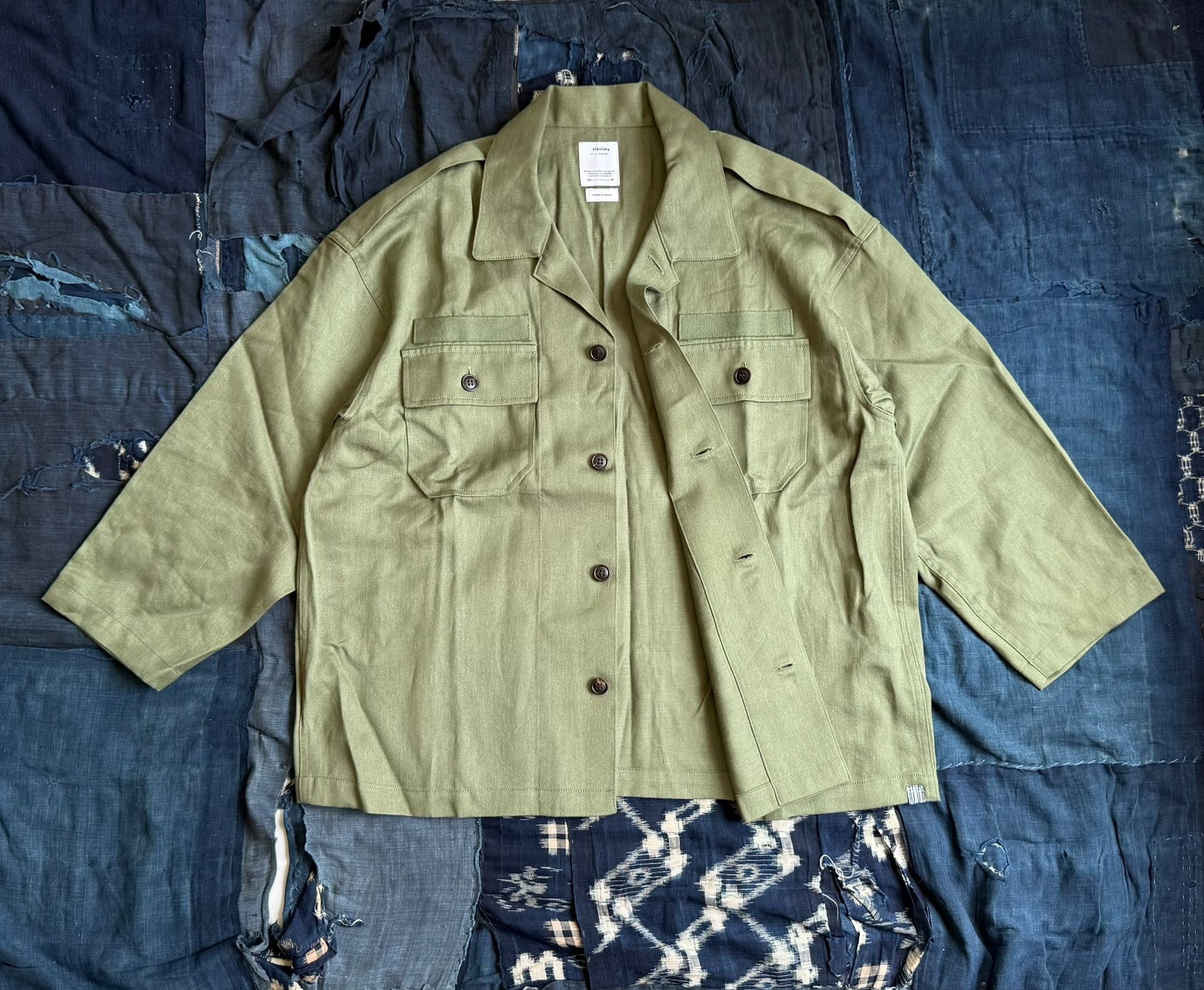 VISVIM 24SS CANAAN SHIRT L/S Wool Shirt Three-quarter Sleeves - 3