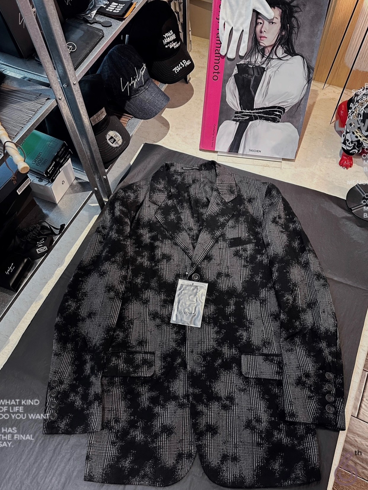 Yohji Yamamoto BlackScandal 2019SS black scandal splash ink deconstruction suit - 3