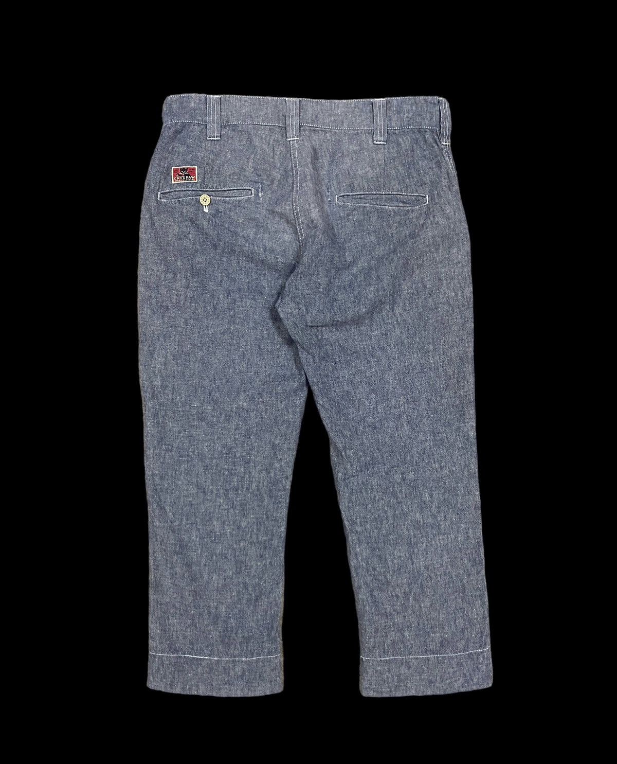 Vtg🔥Cats Paw Toyo Enterprise Cropped Linen Pants - 2