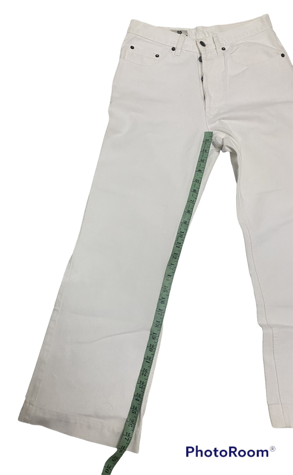 Vintage Dries Van Noten Wide leg White Denim Jeans - 9
