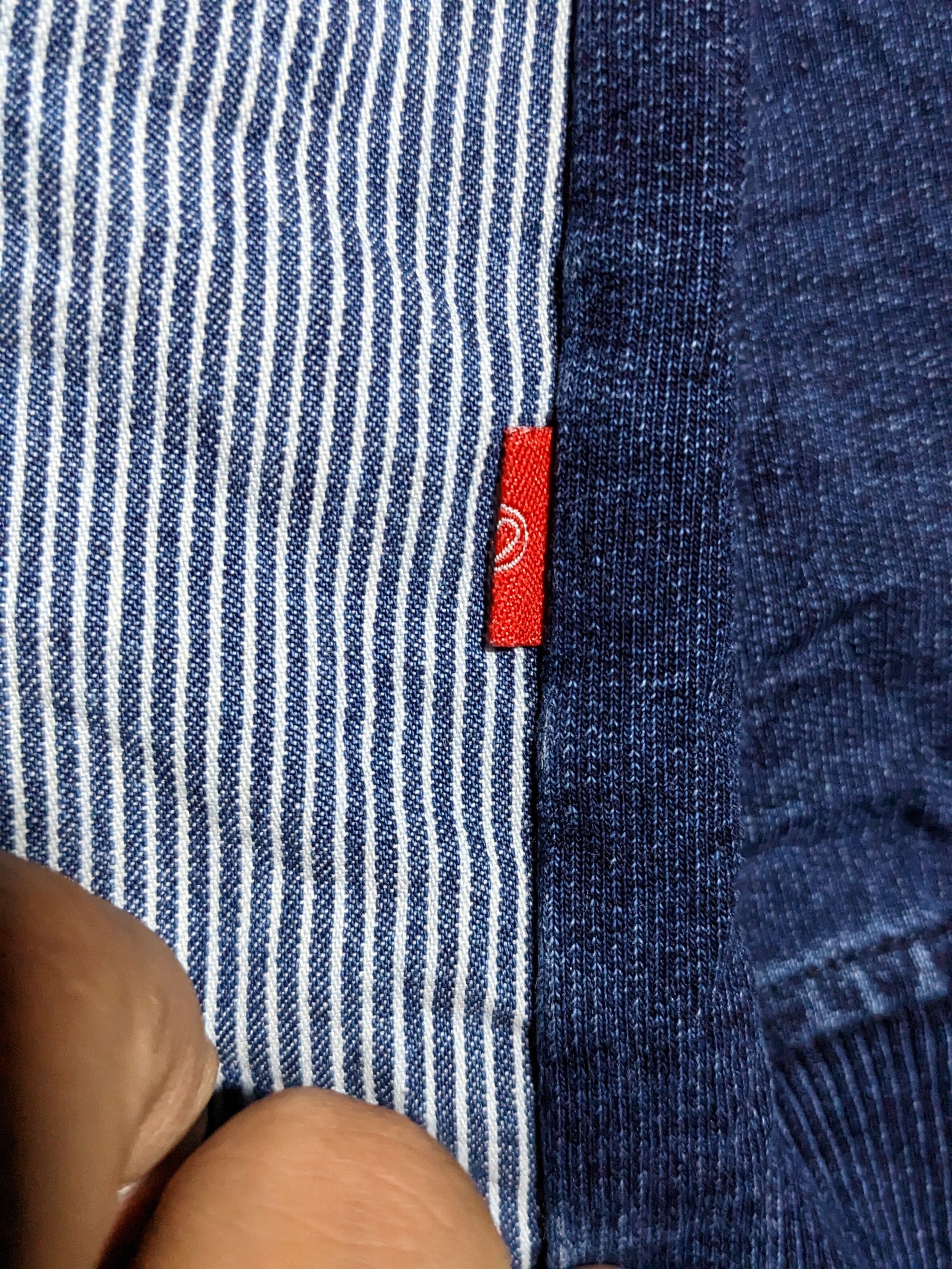 Streetwear - Grn Tokyo Multi Pocket Hickory Denim Blue Sweatshirt - 7