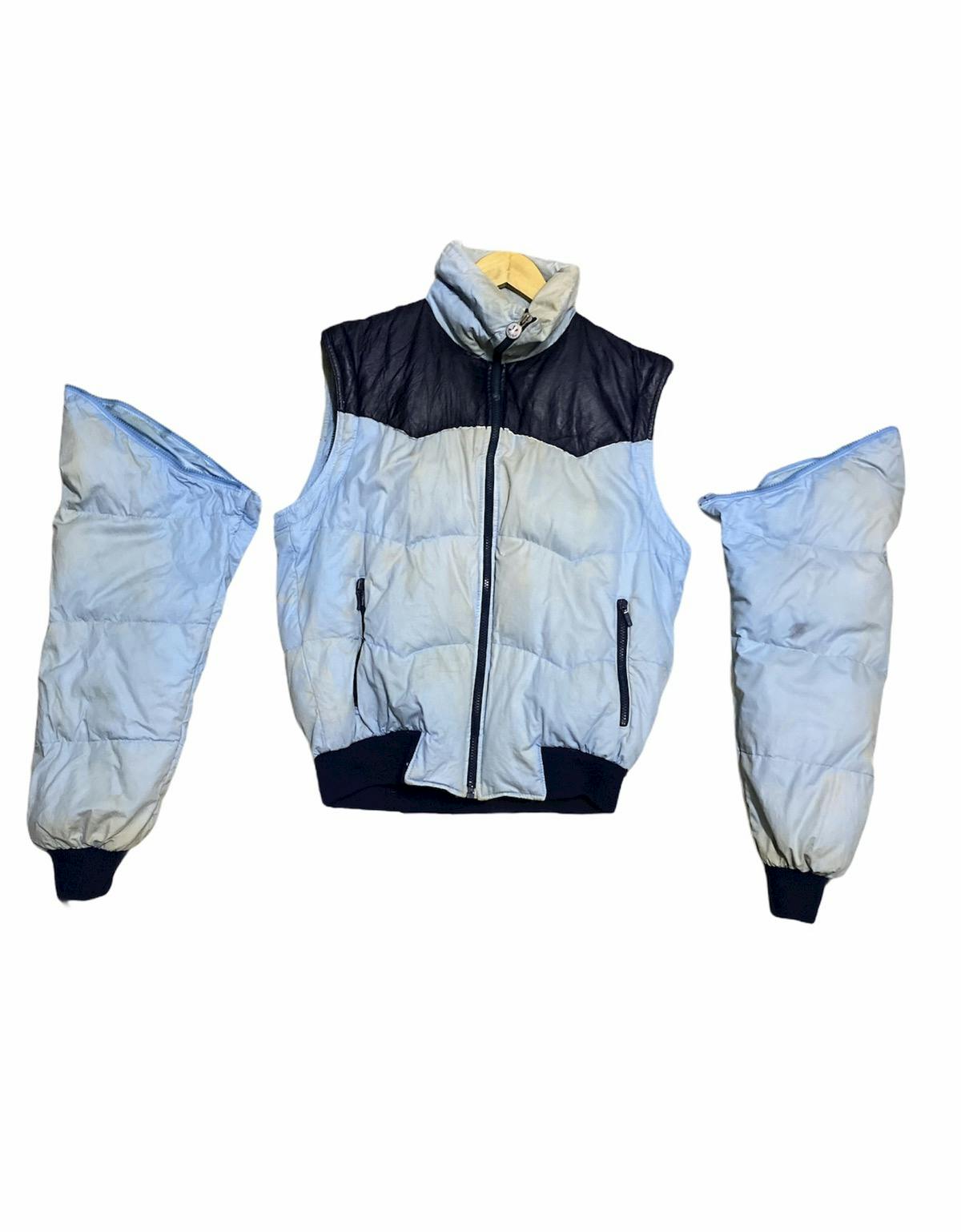 Vintage Moncler Asics Puffer Down Jacket Vest Detach Sleeve - 2