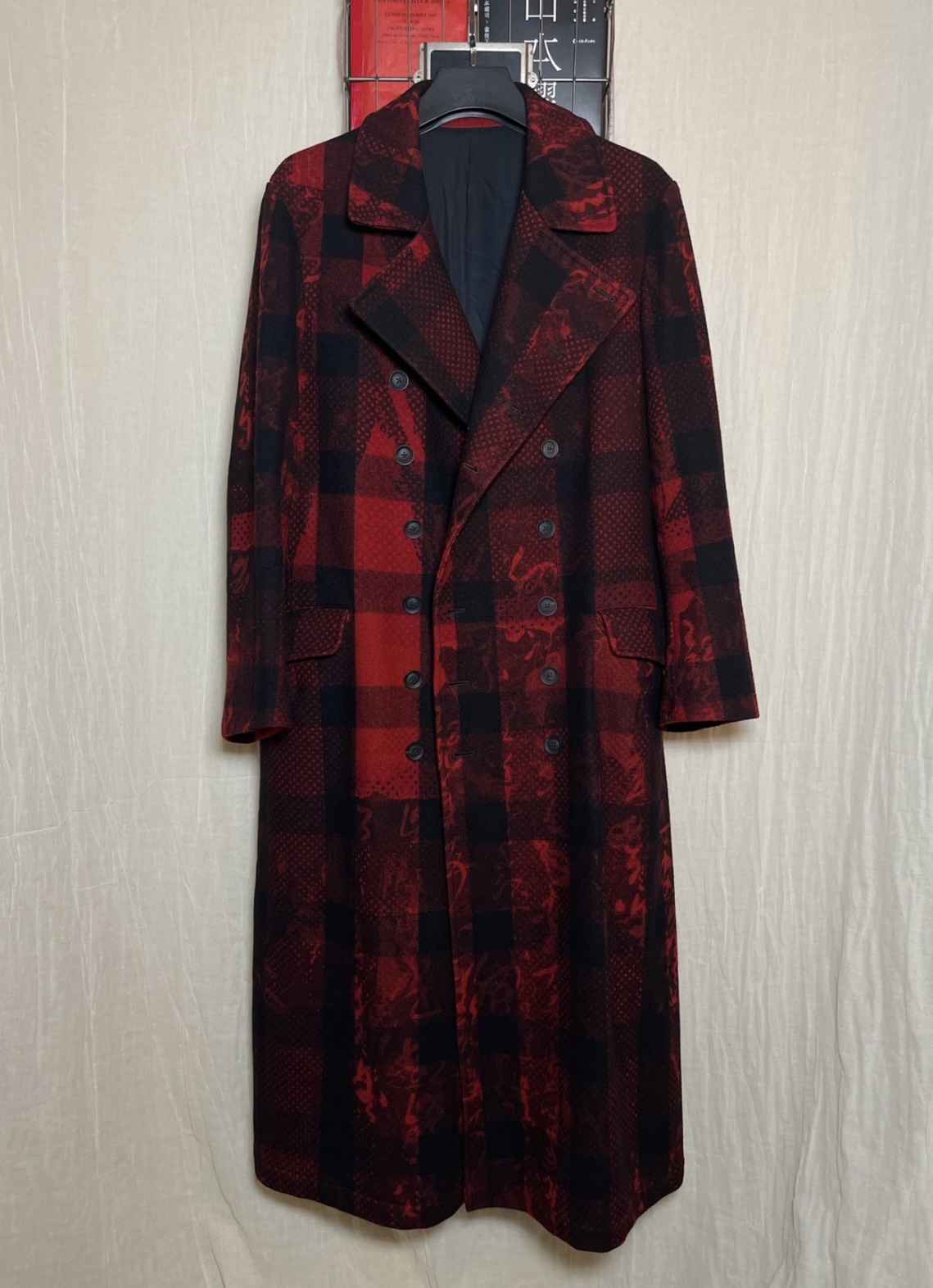 Yohji Yamamoto POUR HOMME 2020AW Show Style Napoleon Jacket Inner Finch Calligraphy - 2