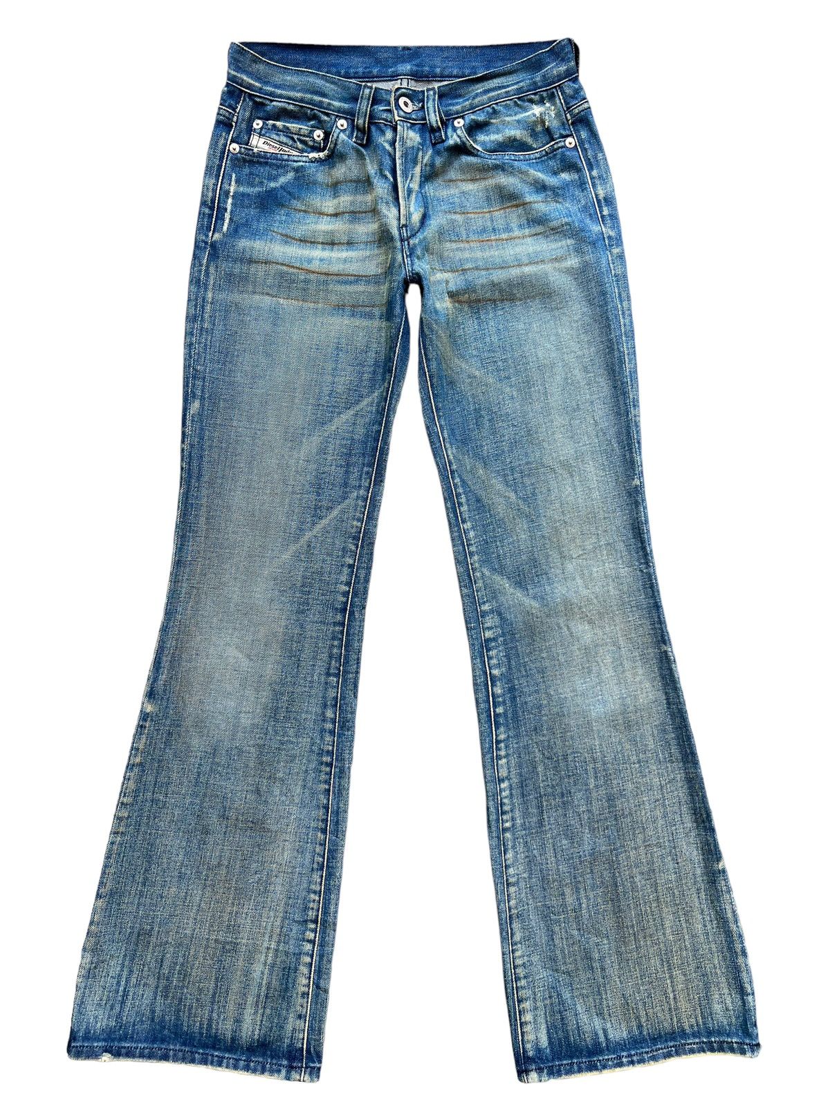 💥💥🔥 Vintage Diesel Rusty Wideleg Flare Denim Jeans 28x32 - 2