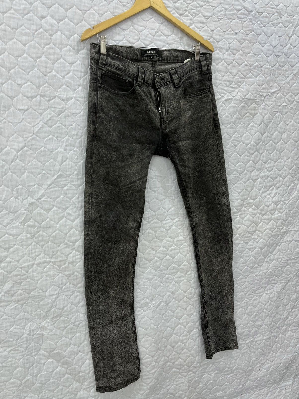 Japanese Brand - C. HNBM ACID WASH SKINNY ELASTIC DENIM - 4