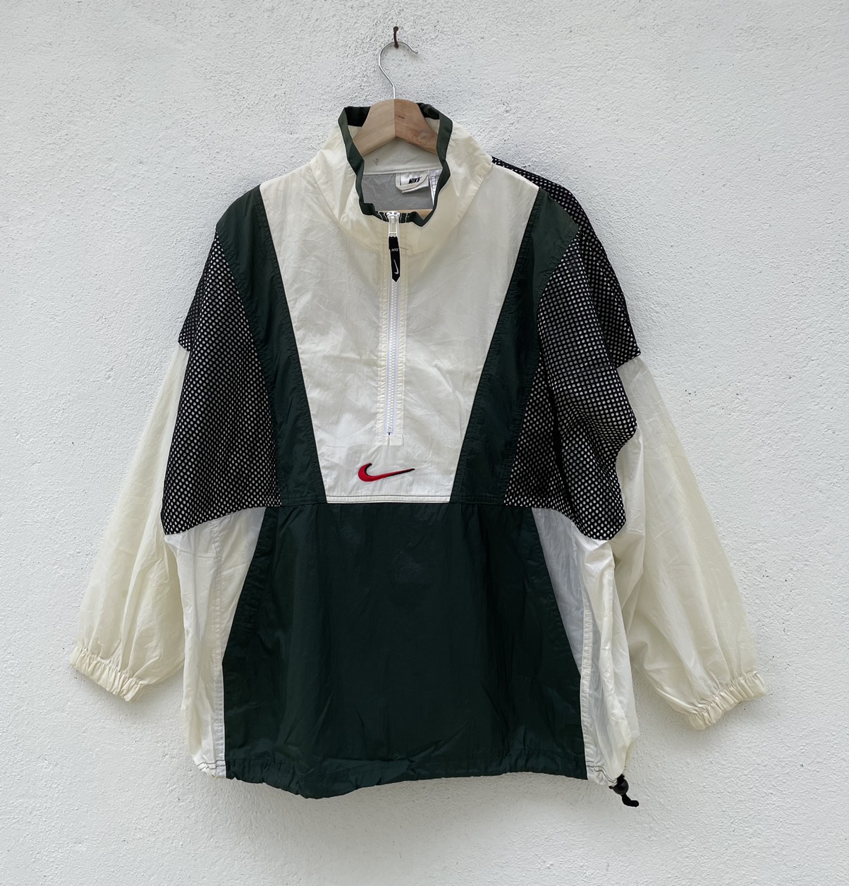 Vintage 90s Nike Swoosh Big Logo Windbreaker Jacket - 2